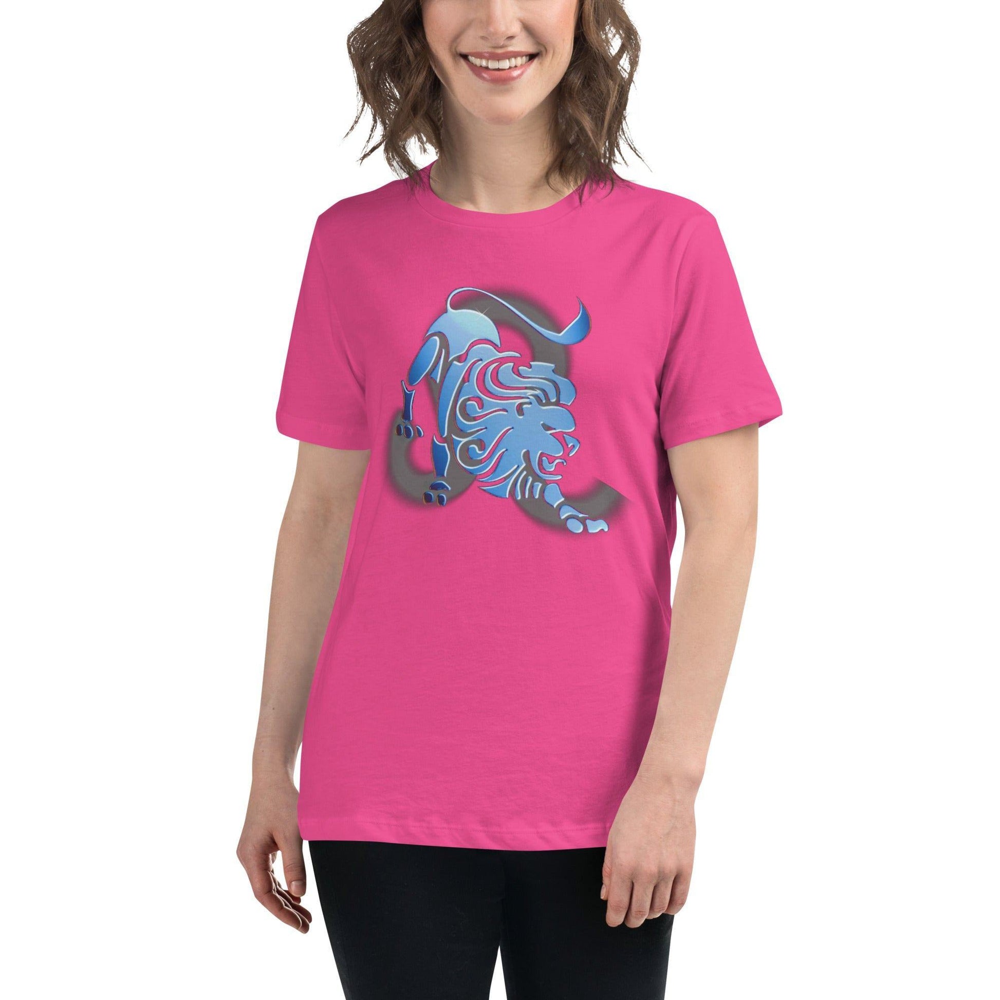 Sternzeichen Löwe Damen-T-Shirt T-Shirt JLR Design