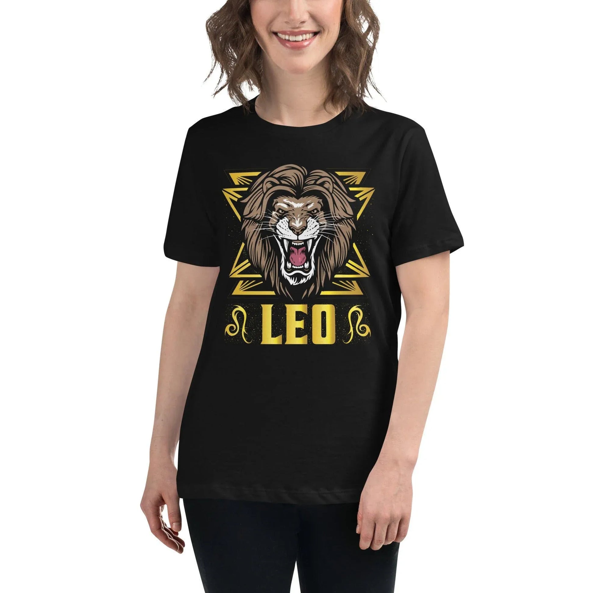sternzeichen-lowe-damen-t-shirt-t-shirt-jlr-design-99101 - JLR Design