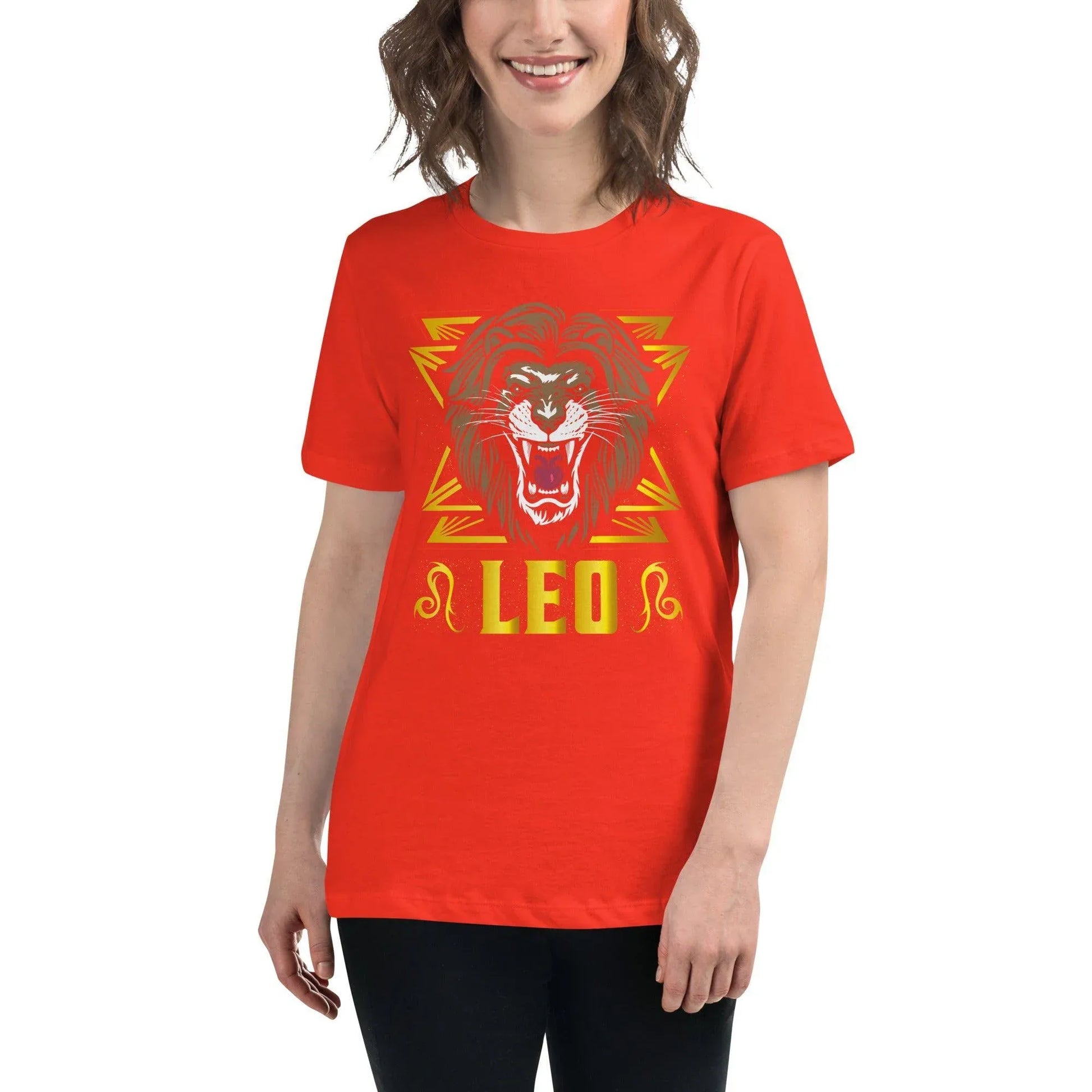 sternzeichen-lowe-damen-t-shirt-t-shirt-jlr-design-30076 - JLR Design