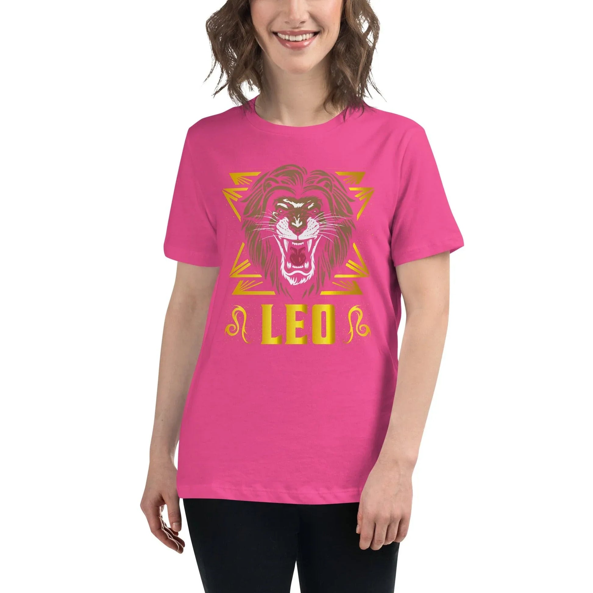 sternzeichen-lowe-damen-t-shirt-t-shirt-jlr-design-47529 - JLR Design