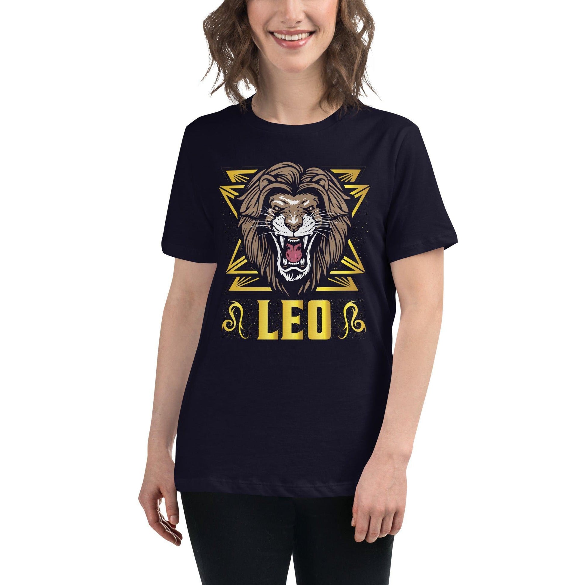 Sternzeichen Löwe Damen-T-Shirt T-Shirt JLR Design