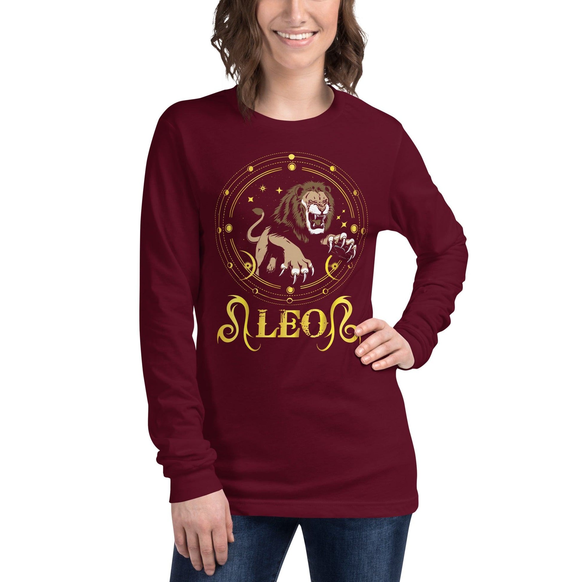 Sternzeichen Löwe Langarmshirt Langarmshirt JLR Design