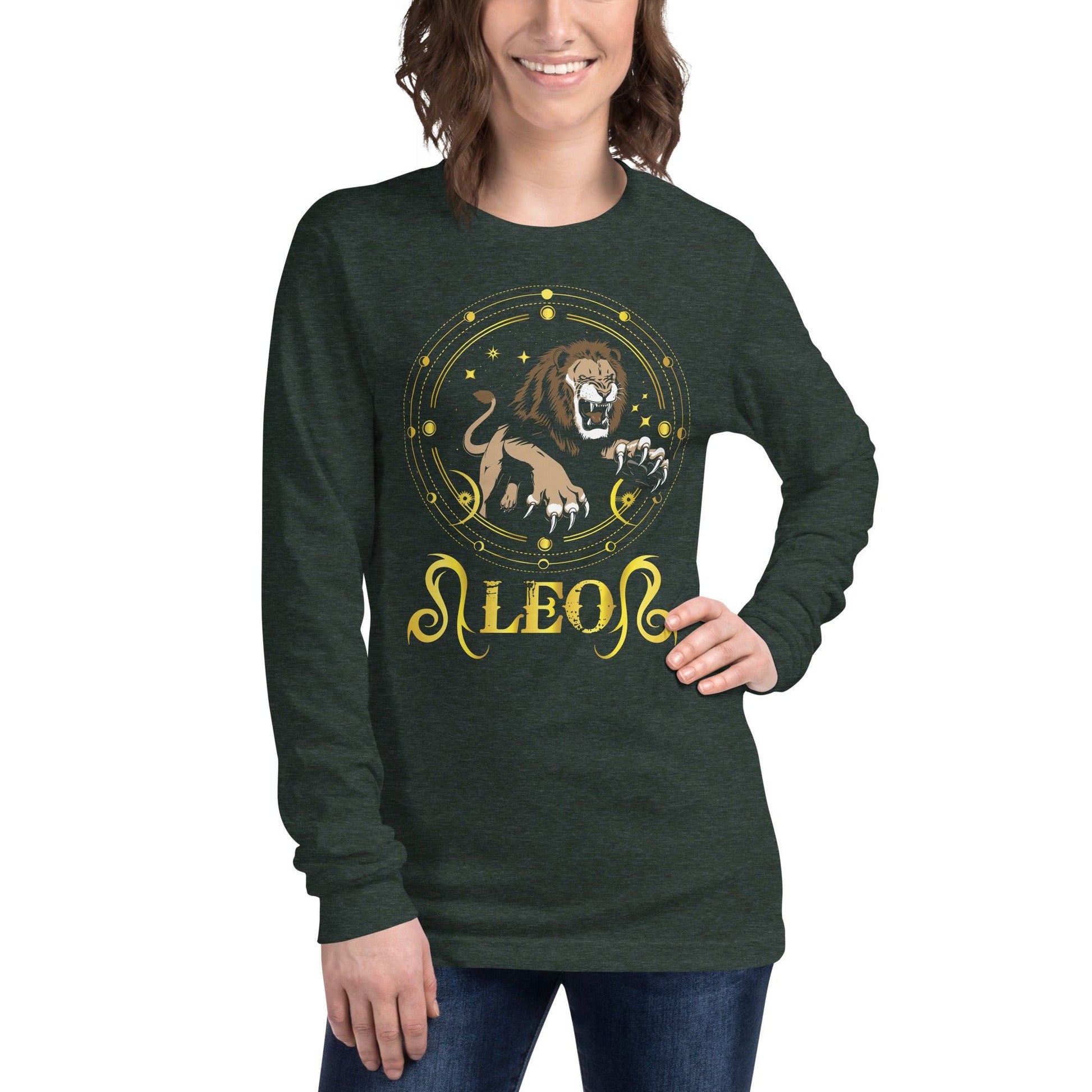 Sternzeichen Löwe Langarmshirt Langarmshirt JLR Design