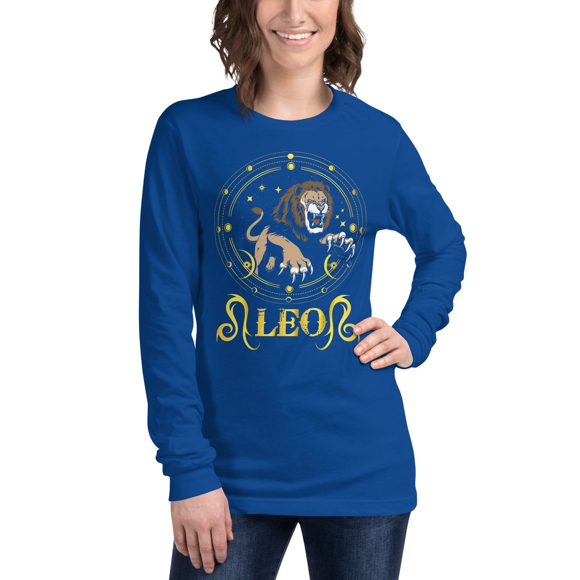 Sternzeichen Löwe Langarmshirt Langarmshirt JLR Design
