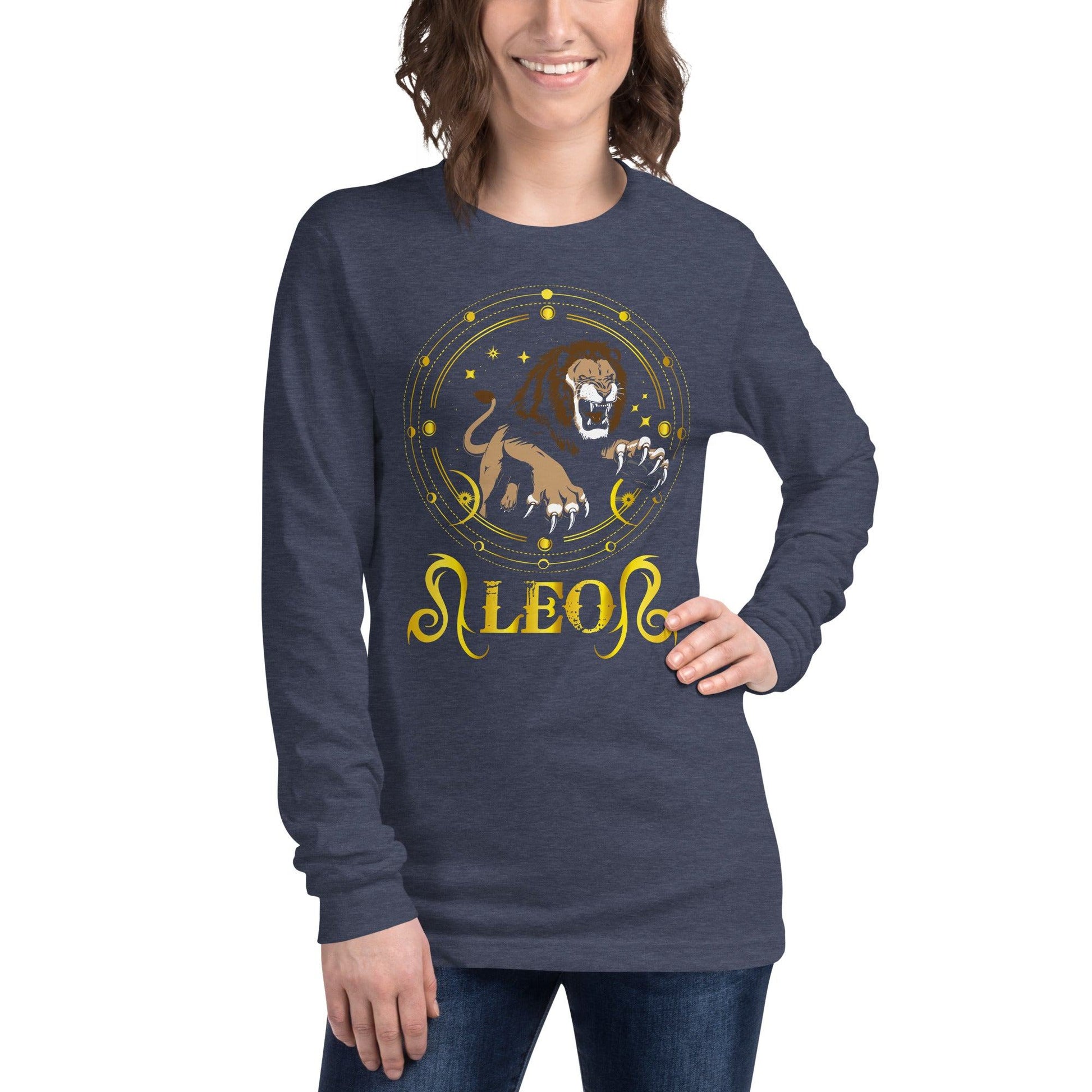 Sternzeichen Löwe Langarmshirt Langarmshirt JLR Design