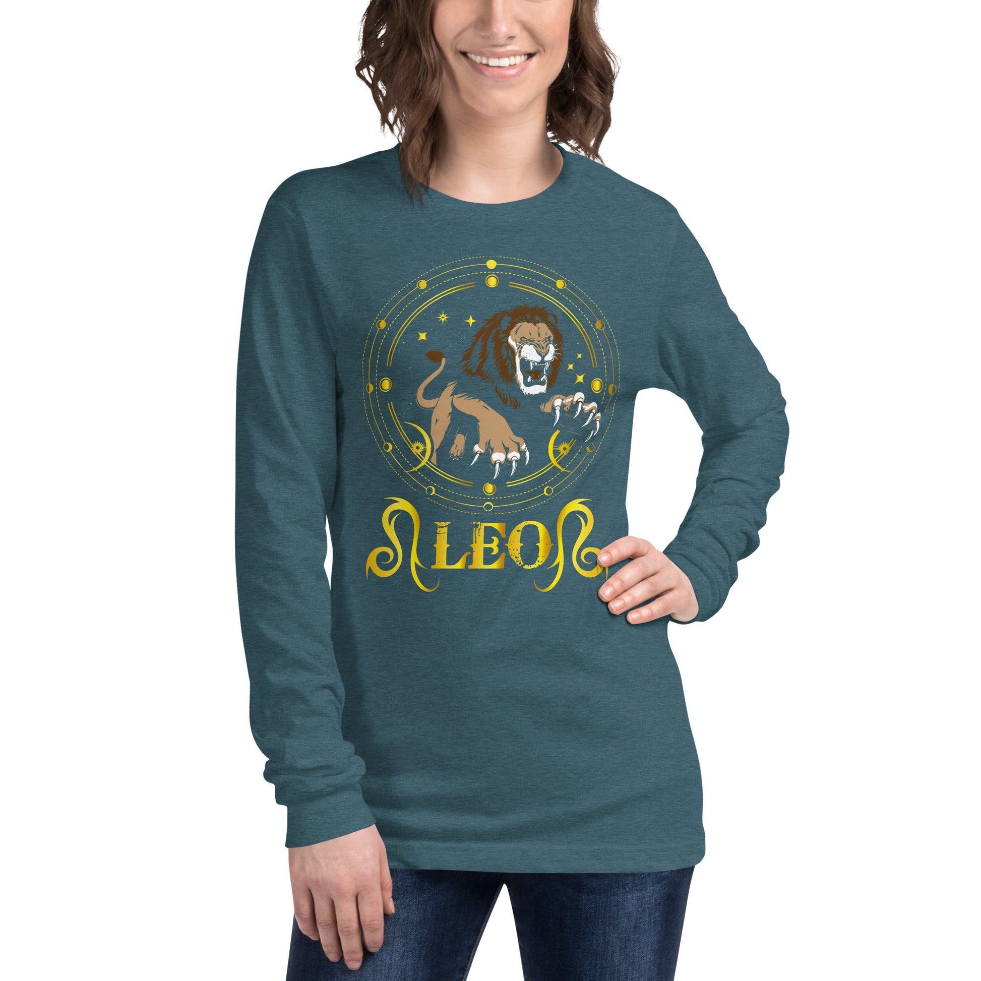 Sternzeichen Löwe Langarmshirt Langarmshirt JLR Design