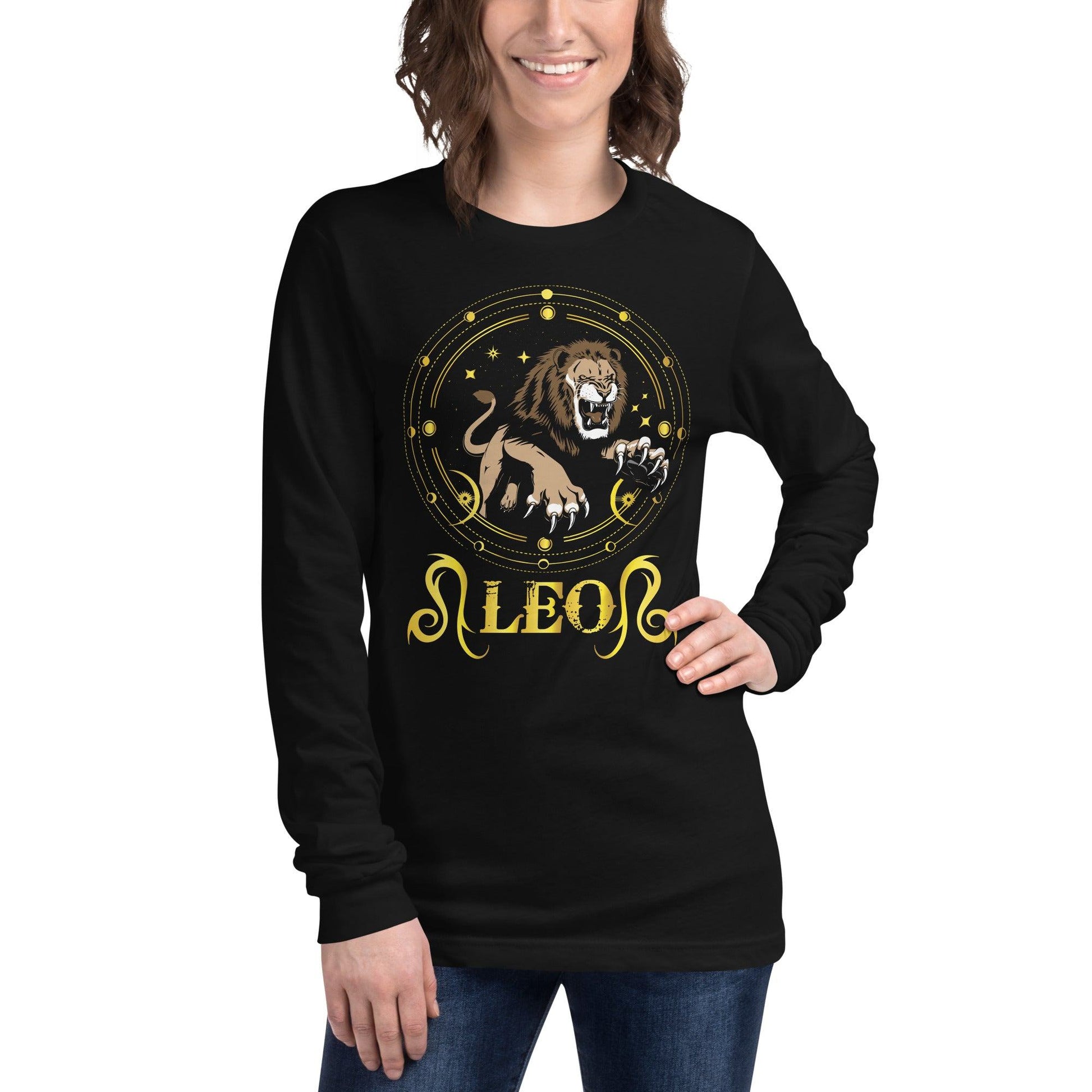 Sternzeichen Löwe Langarmshirt Langarmshirt JLR Design