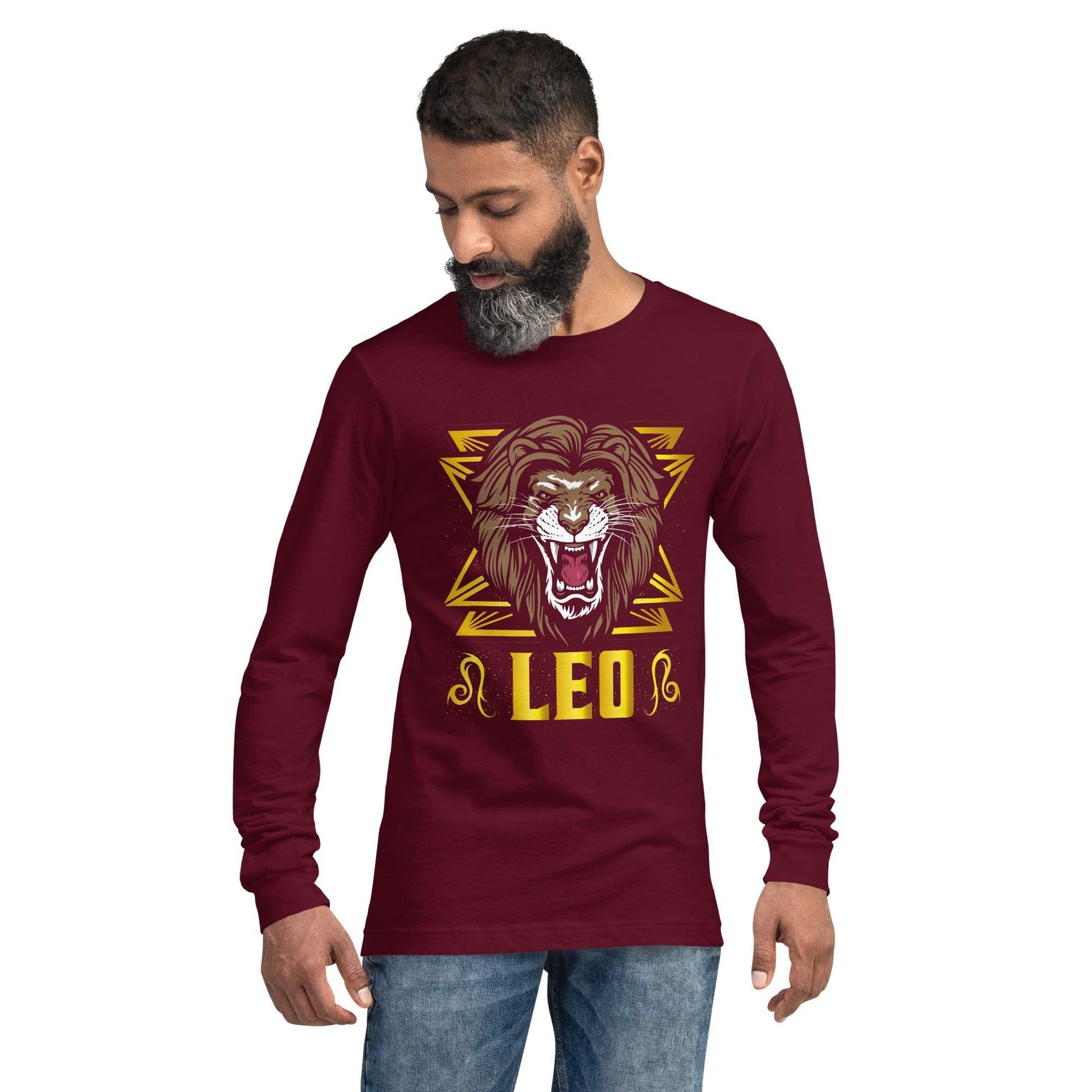 Sternzeichen Löwe Langarmshirt Langarmshirt 46.99 Langarmshirt, Löwe, Sternzeichen JLR Design