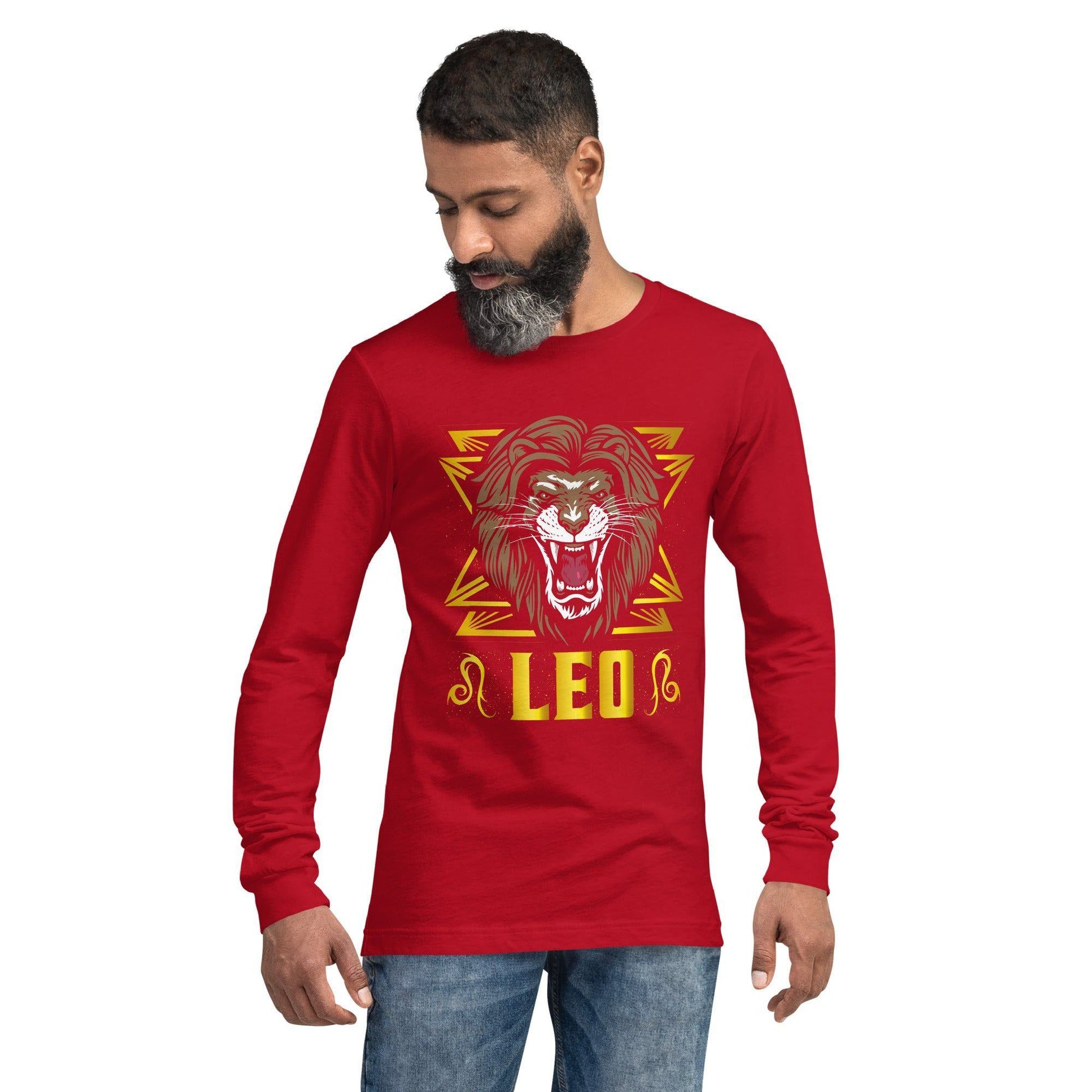 Sternzeichen Löwe Langarmshirt Langarmshirt 46.99 Langarmshirt, Löwe, Sternzeichen JLR Design