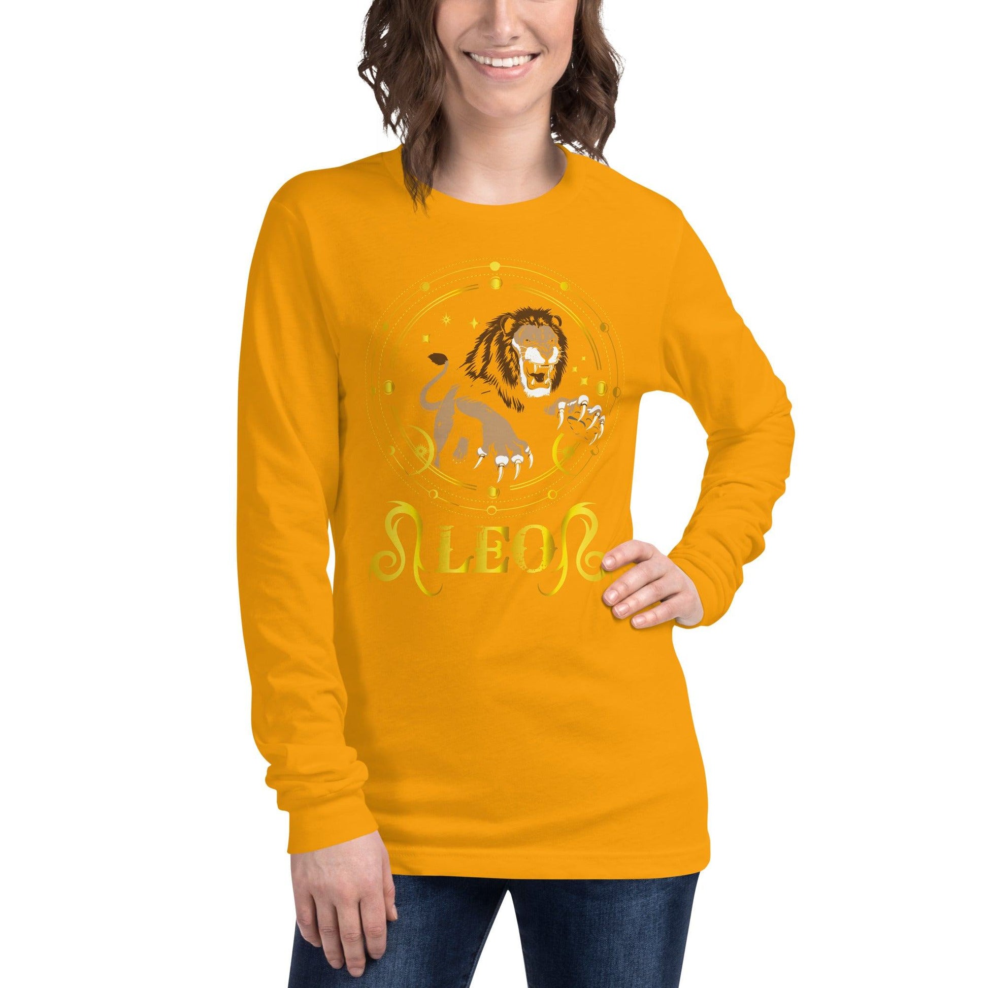 Sternzeichen Löwe Langarmshirt Langarmshirt JLR Design