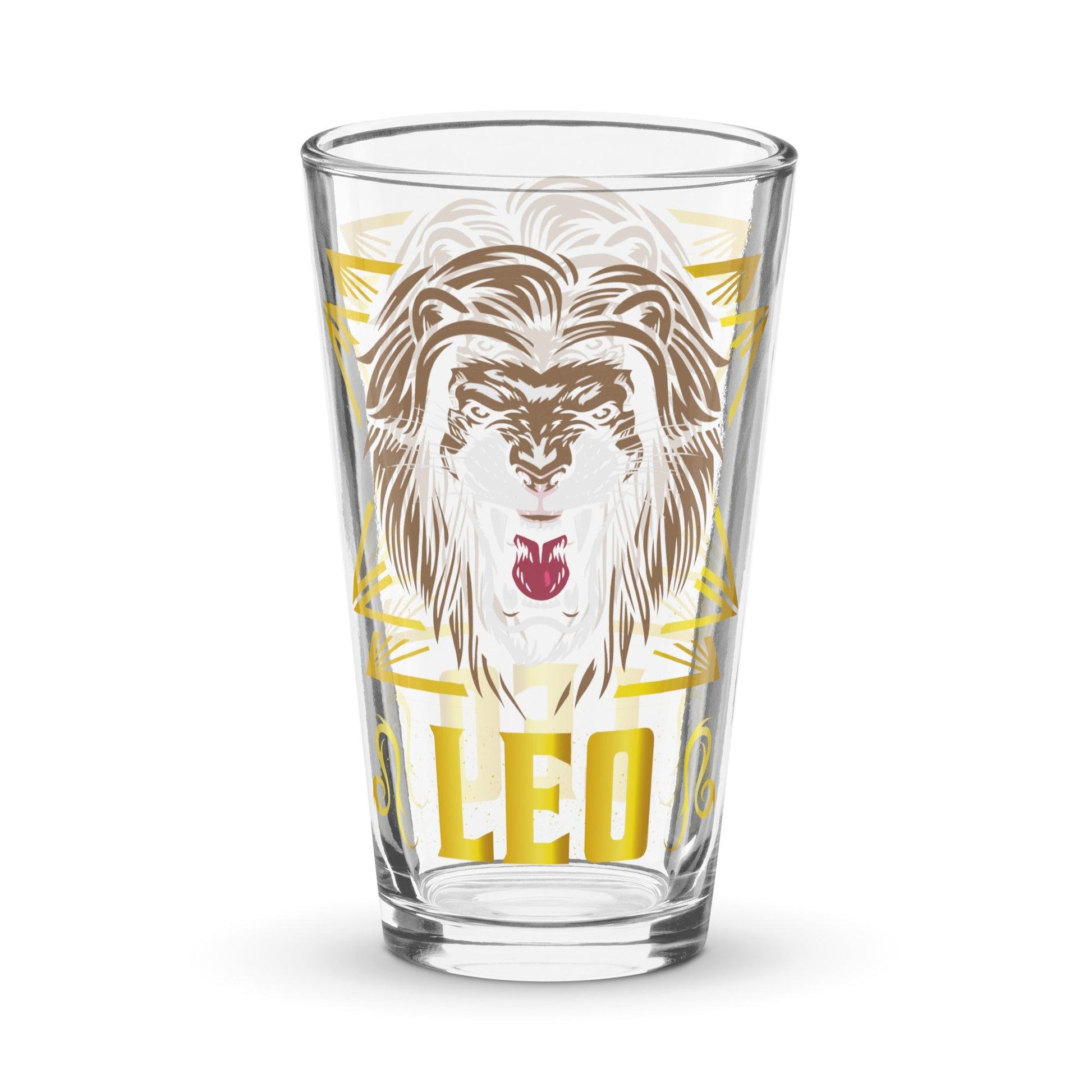 Sternzeichen Löwe Pint-Glas Glas JLR Design