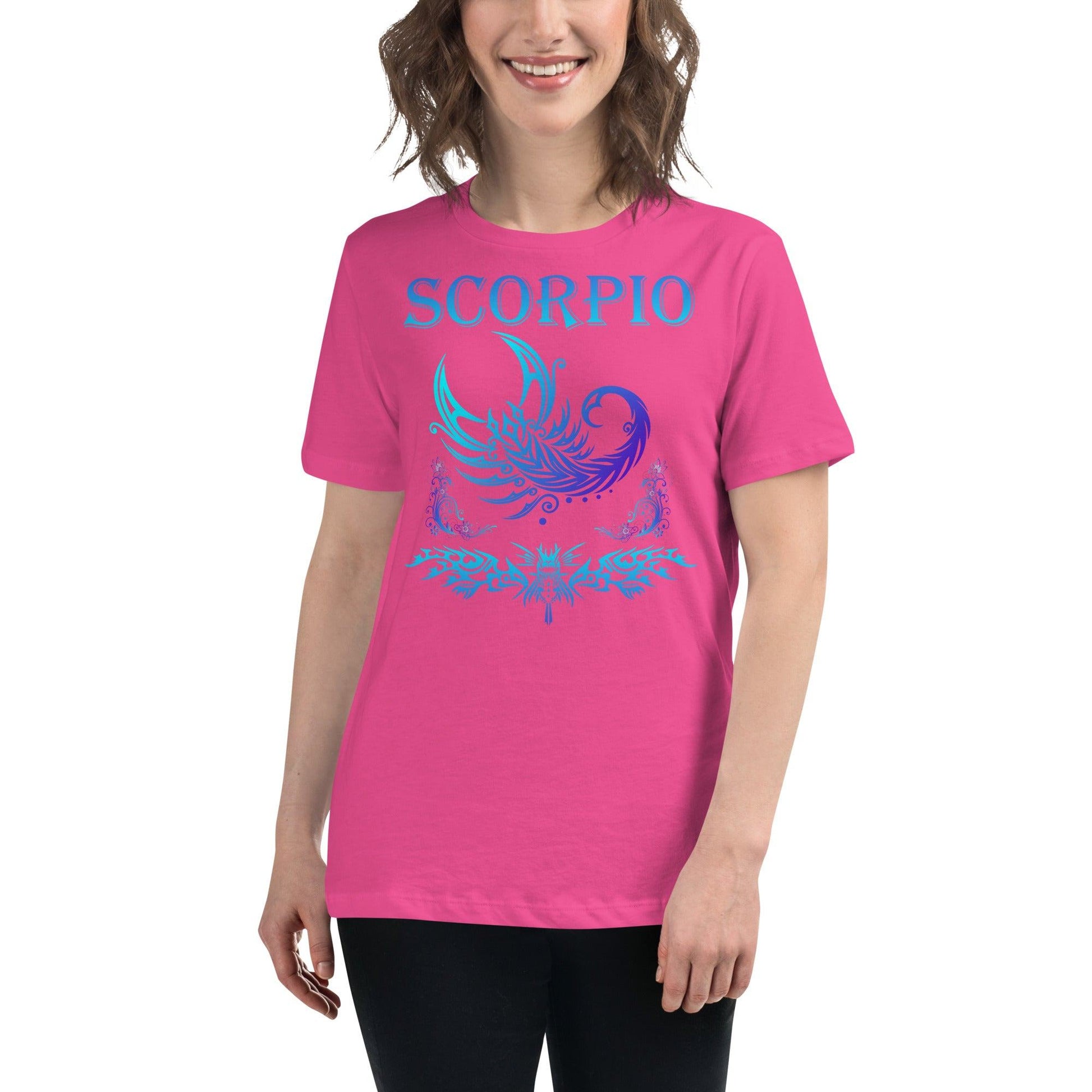Sternzeichen Skorpion Damen-T-Shirt T-Shirt JLR Design