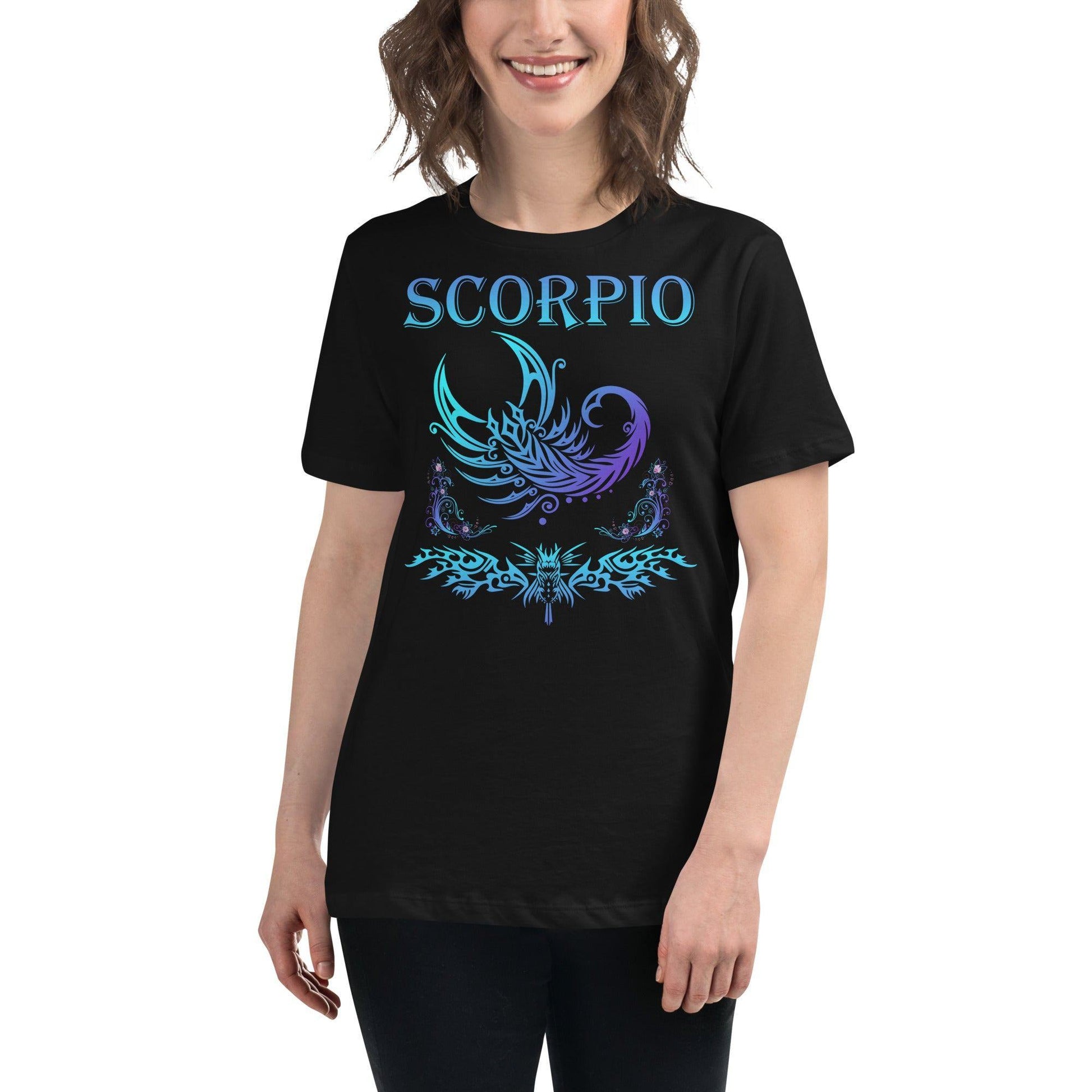 Sternzeichen Skorpion Damen-T-Shirt T-Shirt JLR Design