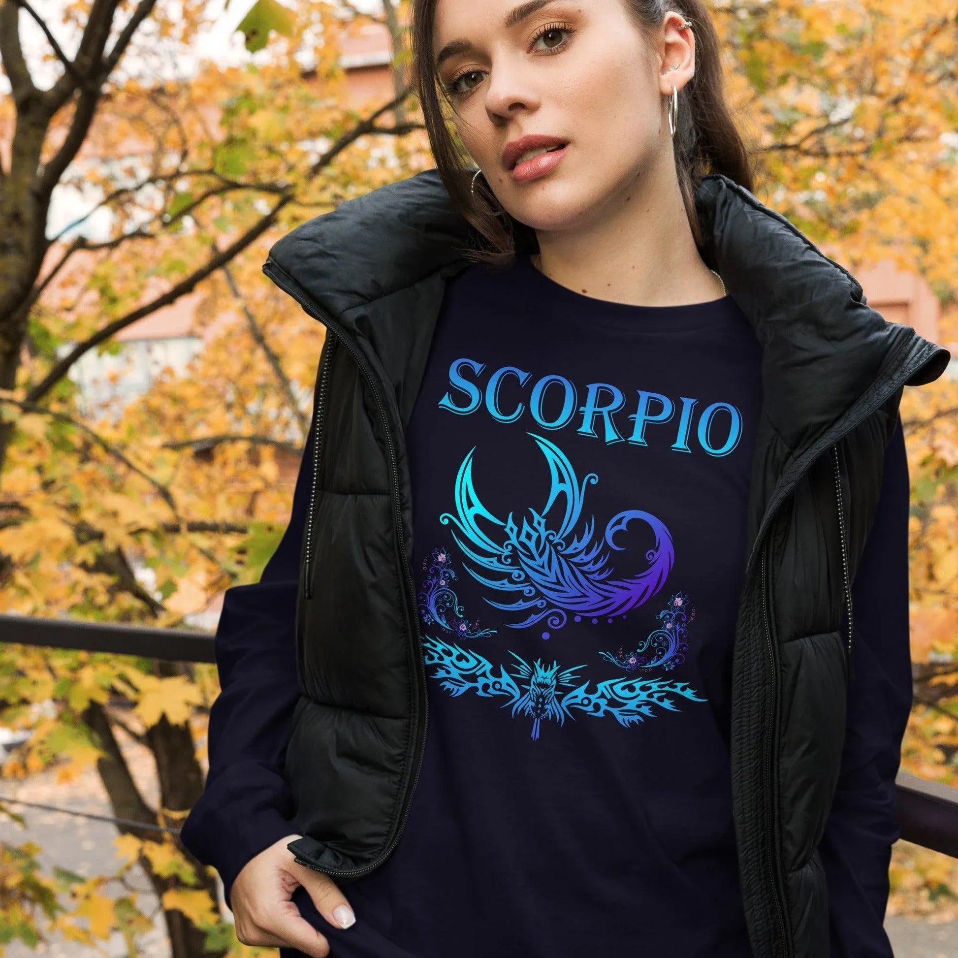 Sternzeichen Skorpion Langarmshirt Langarmshirt JLR Design