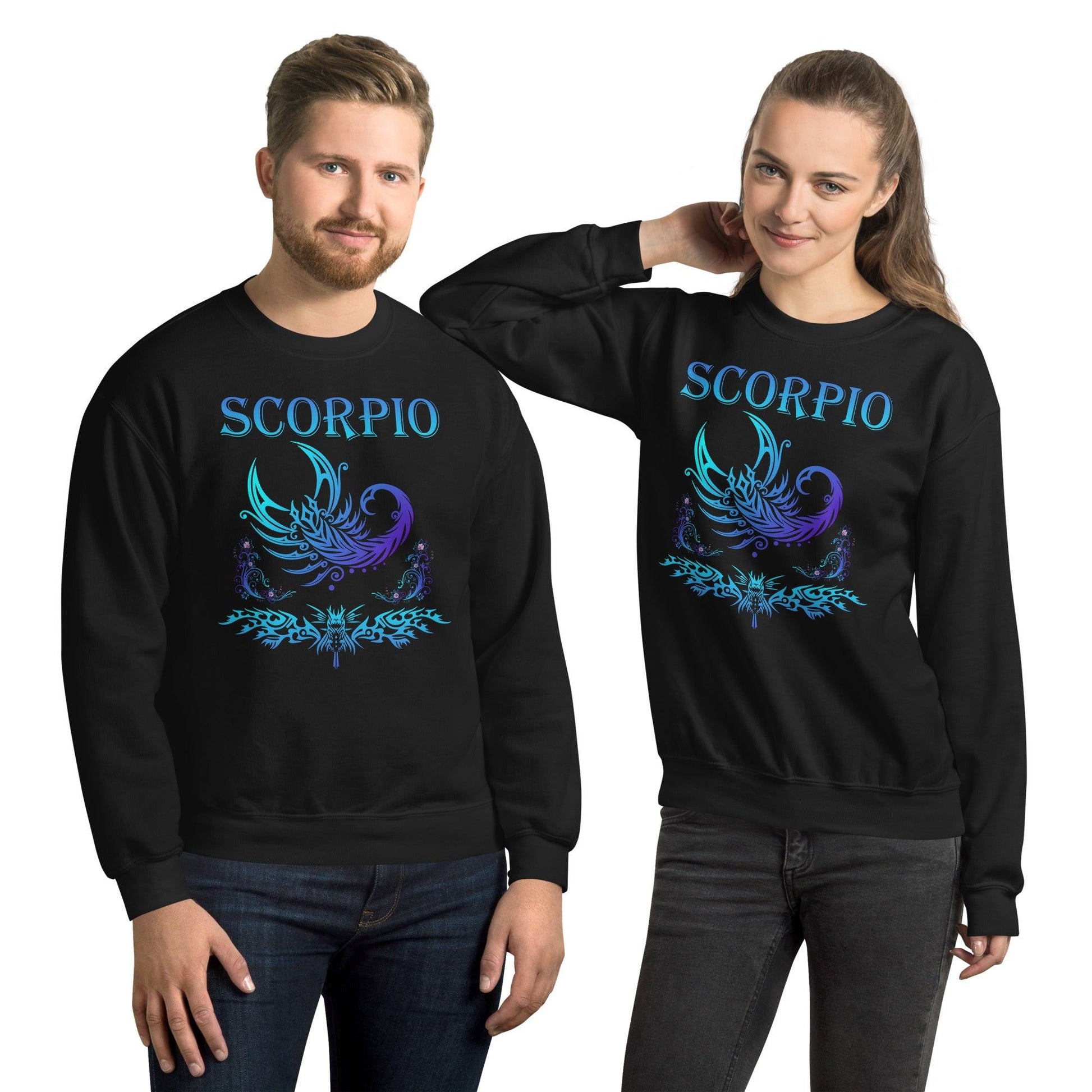 Sternzeichen Skorpion Unisex Pullover Pullover 42.99 Pullover, Skorpion, Sternzeichen JLR Design