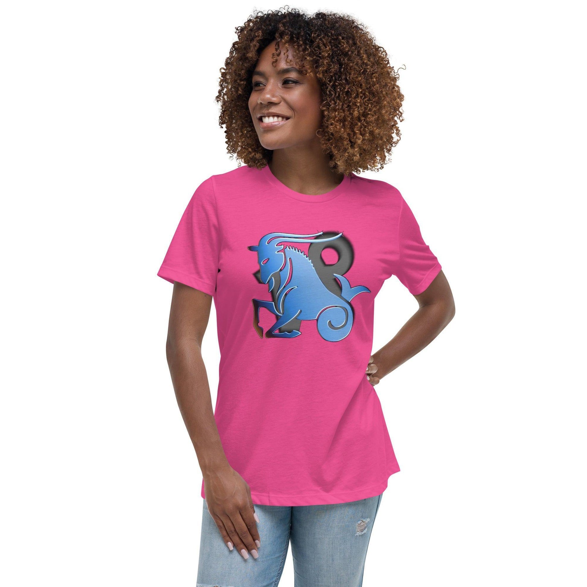 Sternzeichen Steinbock Damen-T-Shirt T-Shirt JLR Design