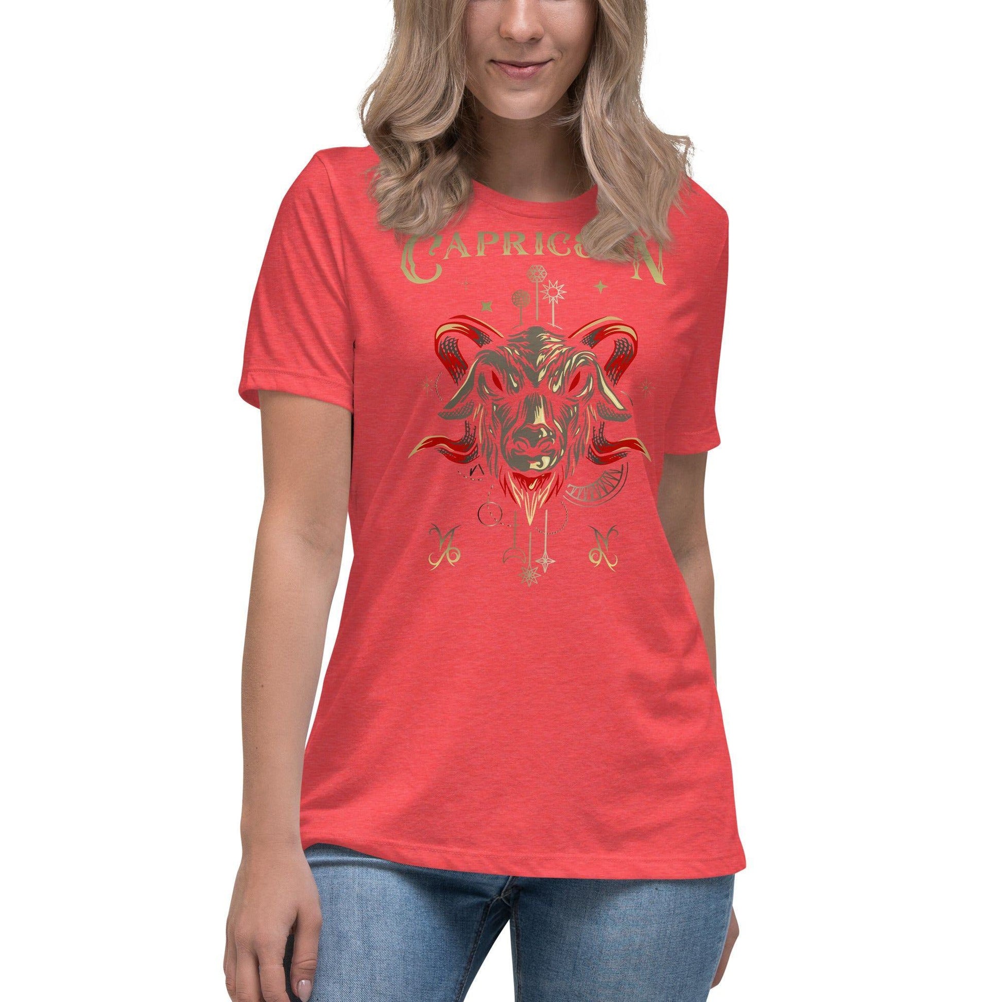 Sternzeichen Steinbock Damen-T-Shirt T-Shirt JLR Design