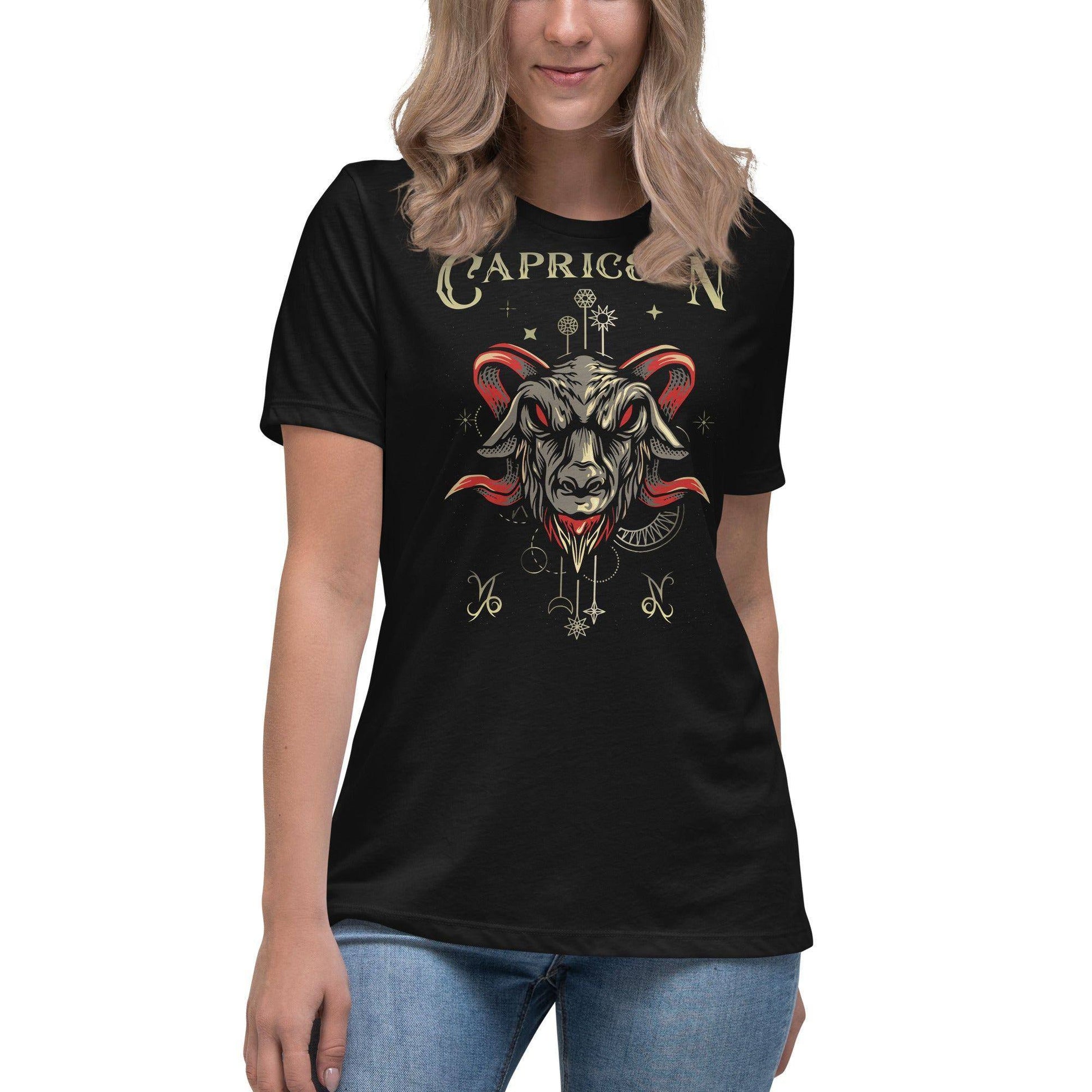 sternzeichen-steinbock-damen-t-shirt-t-shirt-jlr-design-13496 - JLR Design
