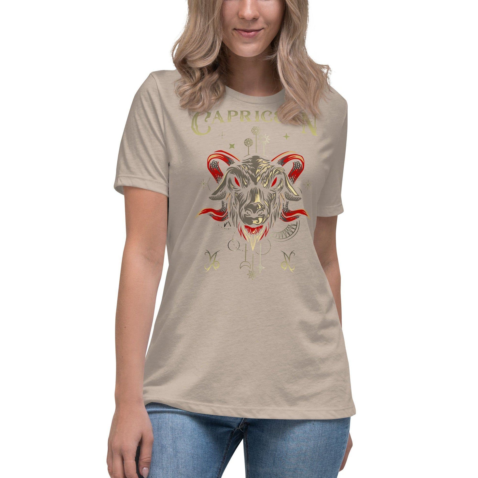 Sternzeichen Steinbock Damen-T-Shirt T-Shirt JLR Design