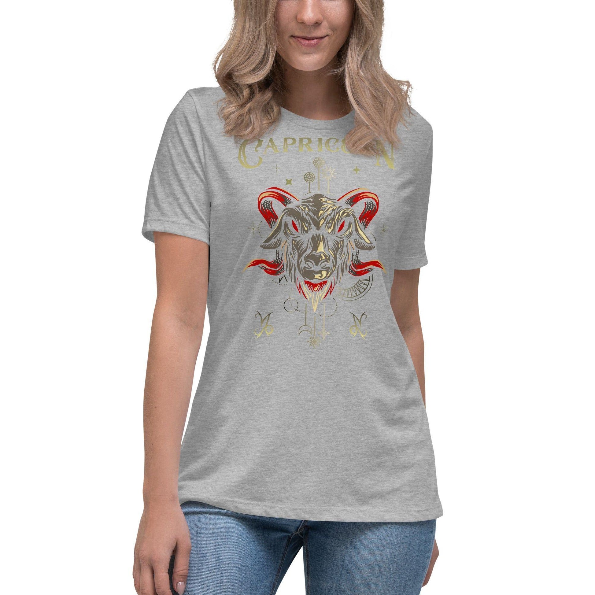Sternzeichen Steinbock Damen-T-Shirt T-Shirt JLR Design