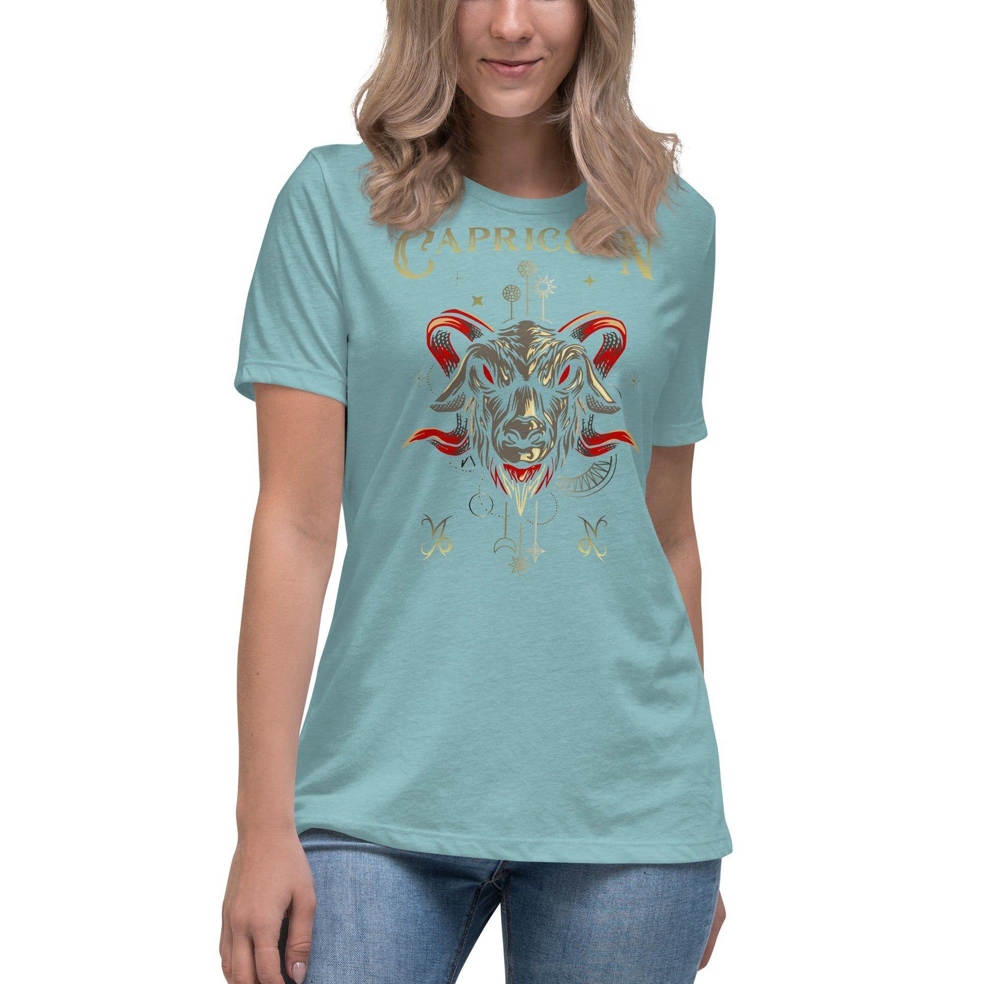 Sternzeichen Steinbock Damen-T-Shirt T-Shirt JLR Design