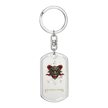 sternzeichen-steinbock-dog-tag-schlusselanhanger-jewelry-jlr-design-37936 - JLR Design