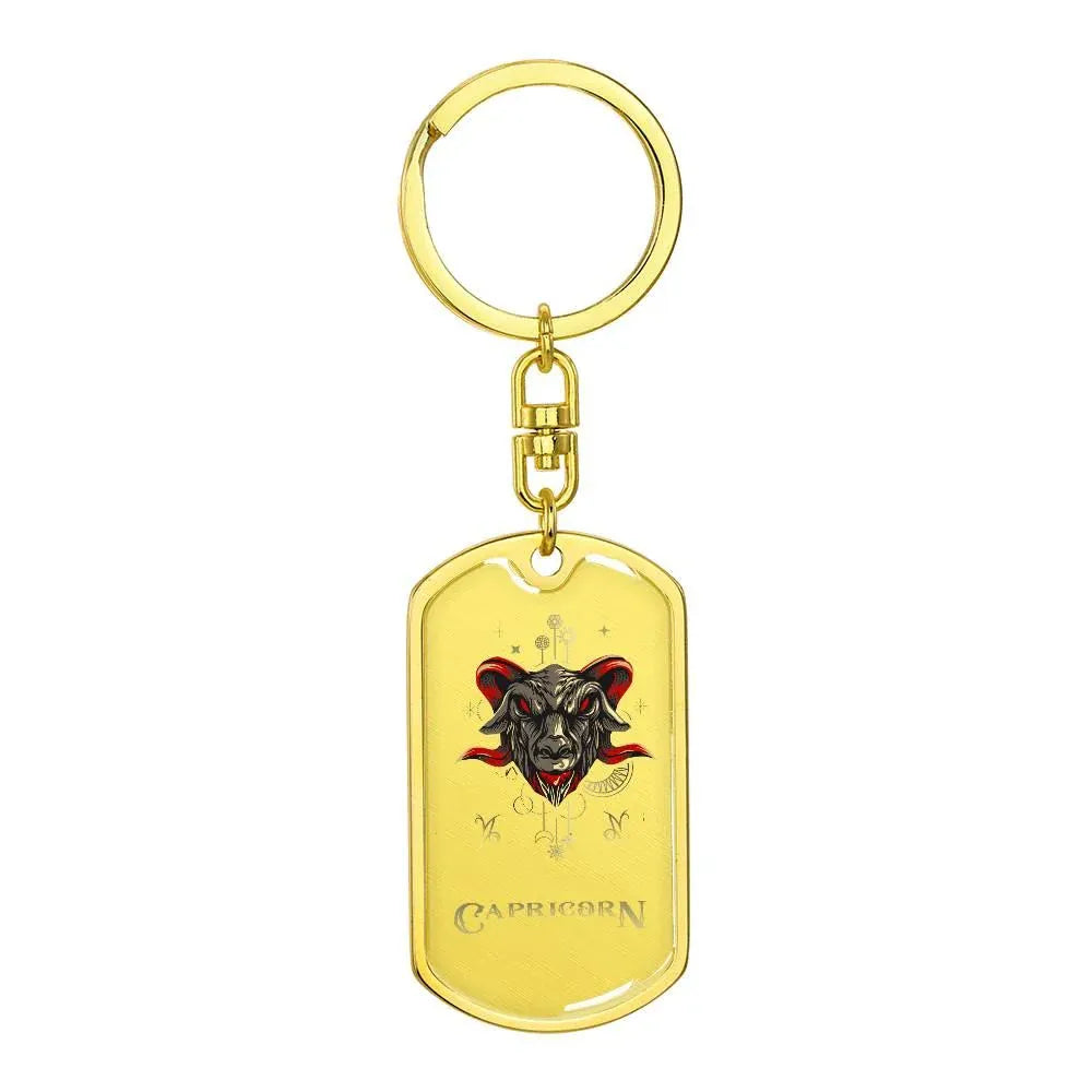 sternzeichen-steinbock-dog-tag-schlusselanhanger-jewelry-jlr-design-12054 - JLR Design
