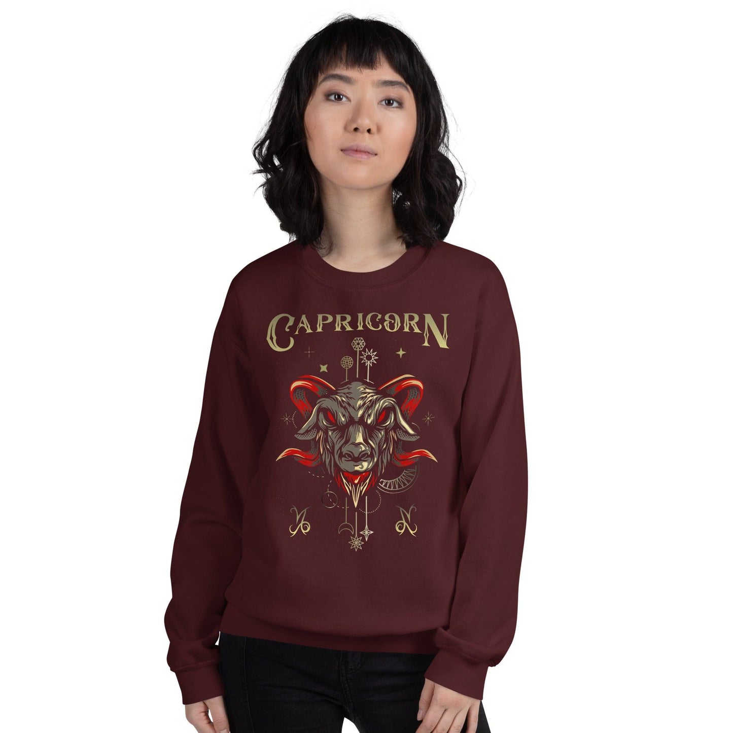 Sternzeichen Steinbock Unisex Pullover Pullover 42.99 Pullover, Steinbock, Sternzeichen JLR Design