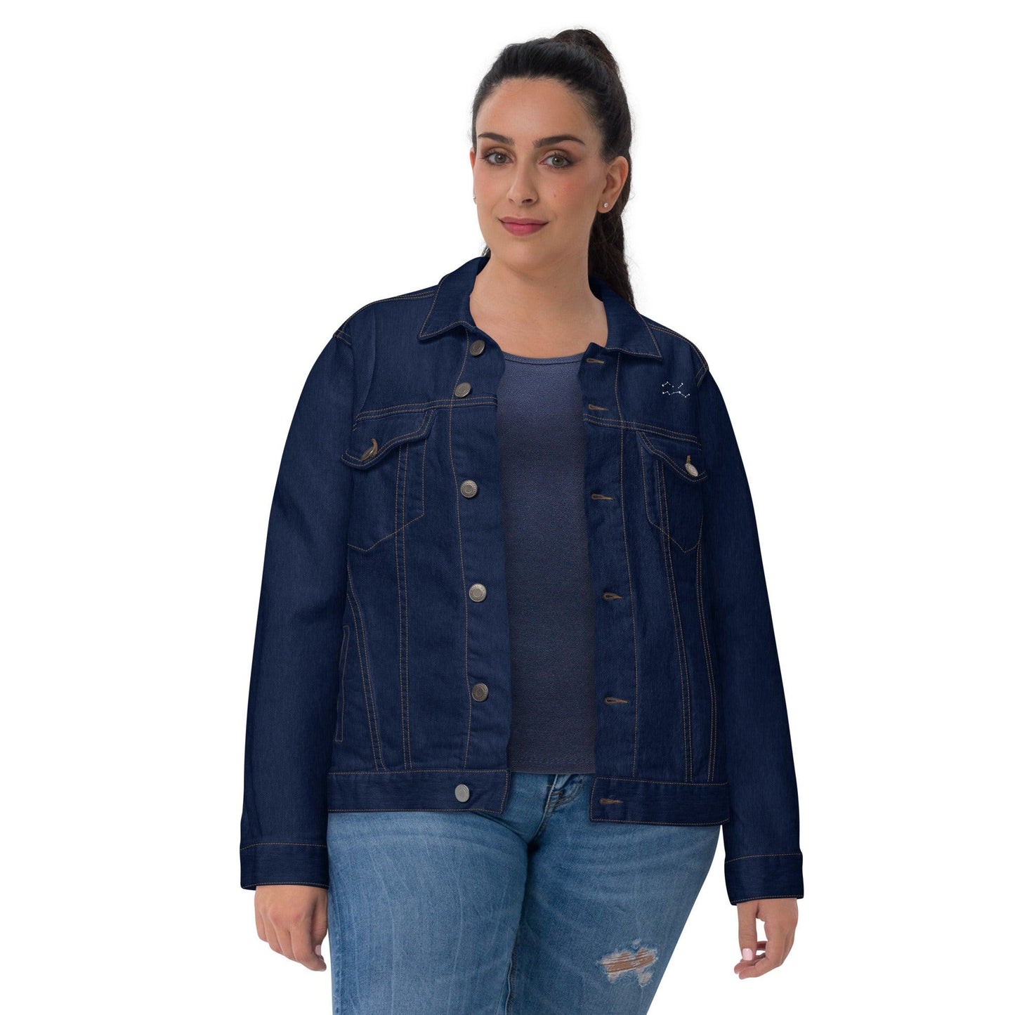 Sternzeichen Sternbild Jungfrau Jeansjacke Jeansjacke 89.99 Jeansjacke, Jungfrau, Sternbild, Sternzeichen JLR Design