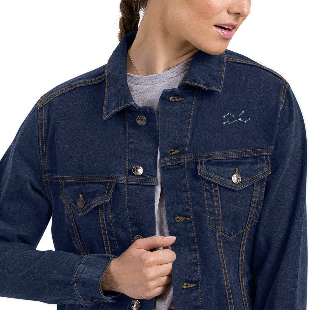 Sternzeichen Sternbild Jungfrau Jeansjacke Jeansjacke 89.99 Jeansjacke, Jungfrau, Sternbild, Sternzeichen JLR Design