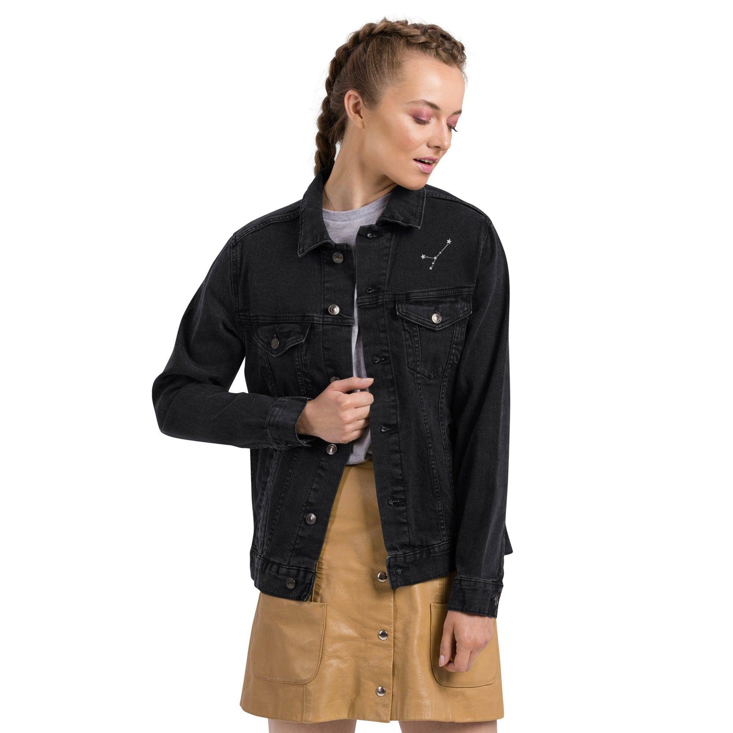 sternzeichen-sternbild-krebs-jeansjacke-jeansjacke-jlr-design-82360 - JLR Design