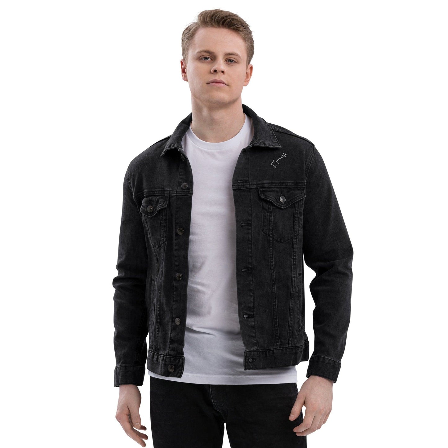 Sternzeichen Sternbild Skorpion Jeansjacke Jeansjacke 89.99 Jeansjacke, Skorpion, Sternbild, Sternzeichen JLR Design