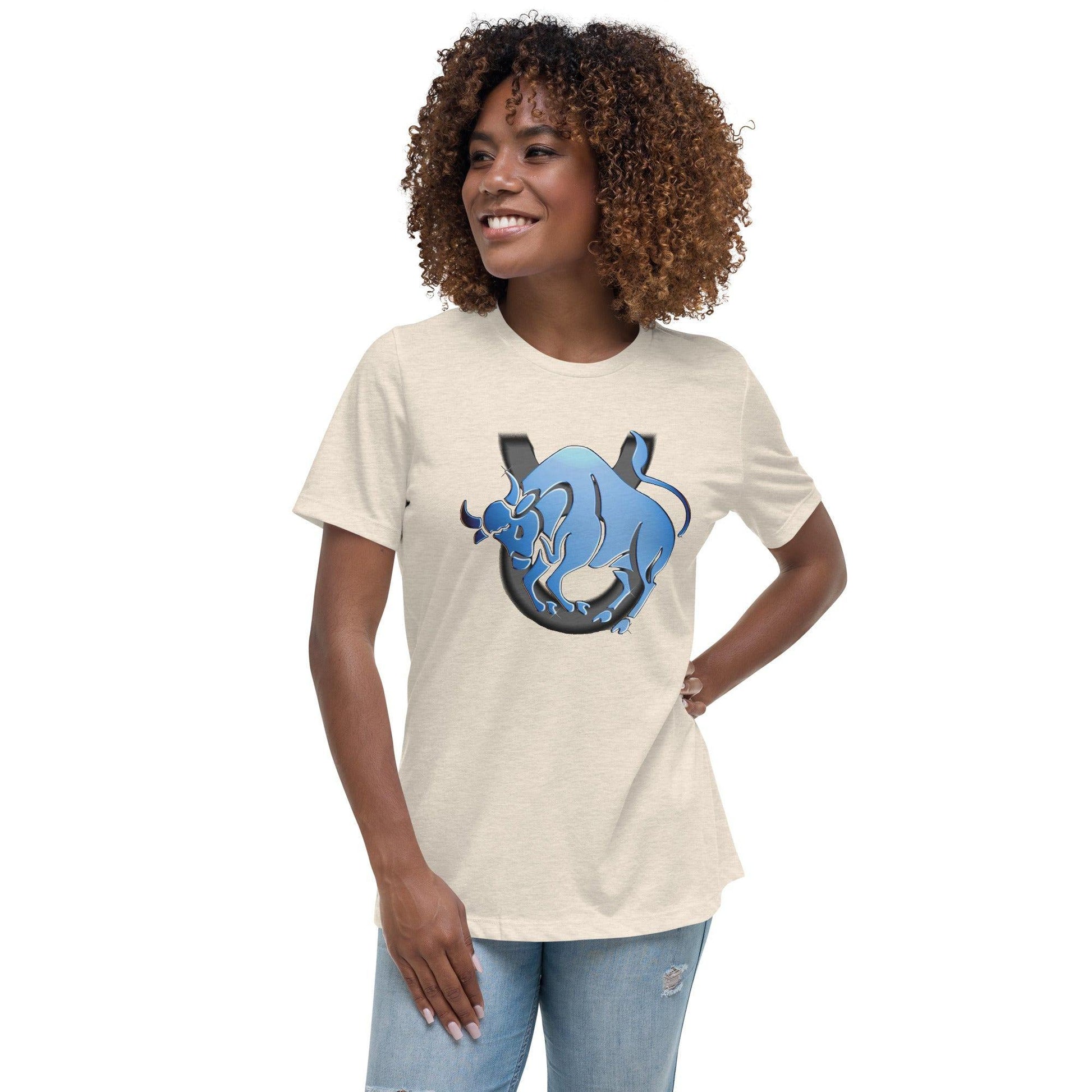 Sternzeichen Stier Damen-T-Shirt T-Shirt JLR Design