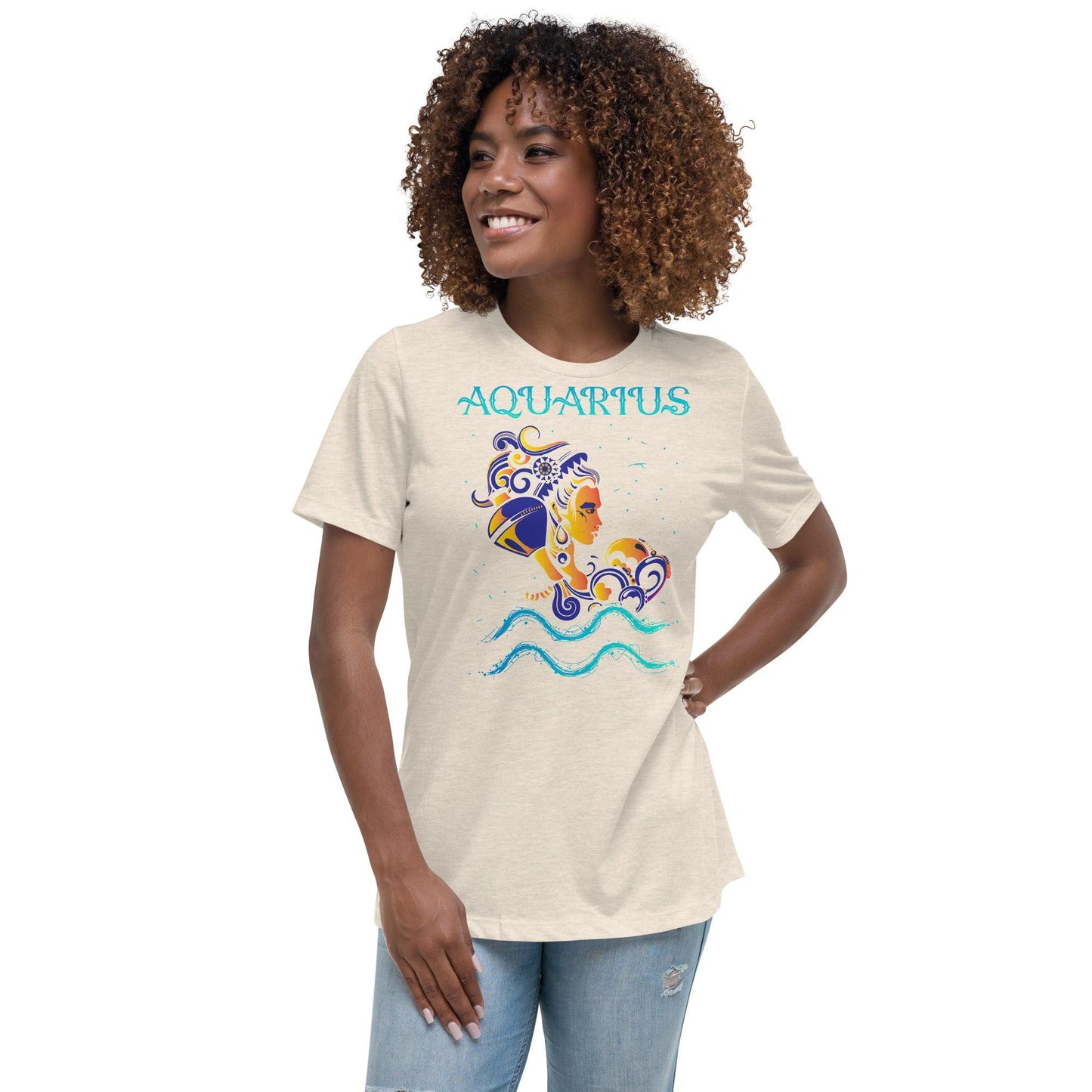 Sternzeichen Wassermann Damen-T-Shirt -- Sternzeichen Wassermann Damen-T-Shirt - undefined T-Shirt | JLR Design