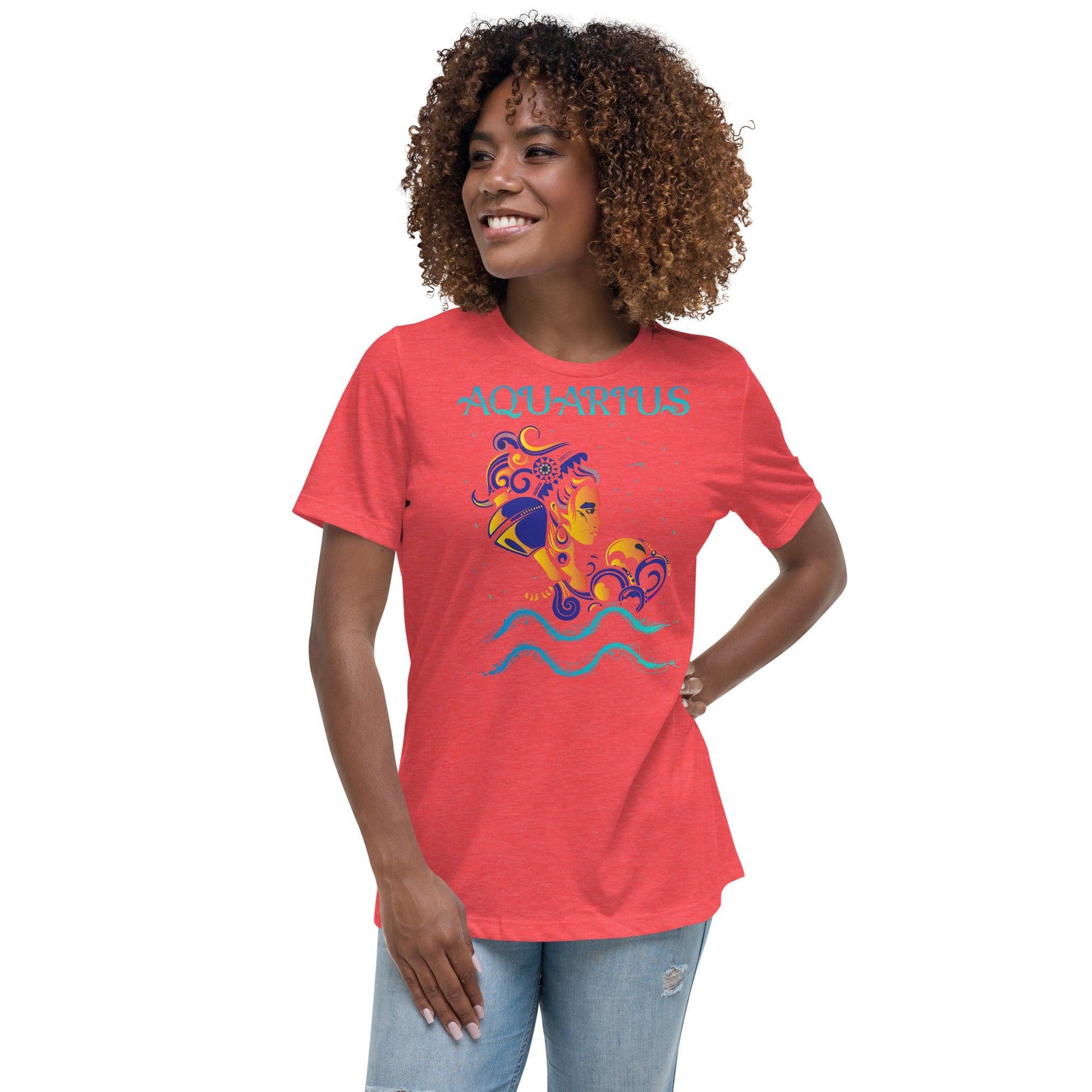 Sternzeichen Wassermann Damen-T-Shirt -- Sternzeichen Wassermann Damen-T-Shirt - undefined T-Shirt | JLR Design