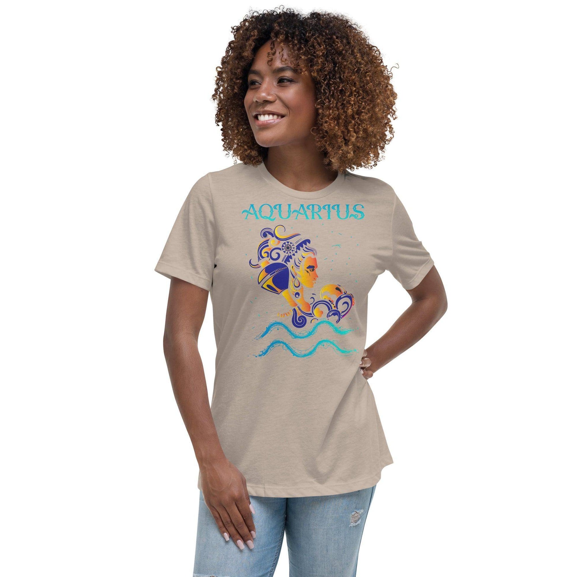 sternzeichen-wassermann-damen-t-shirt-t-shirt-jlr-design-47548 - JLR Design
