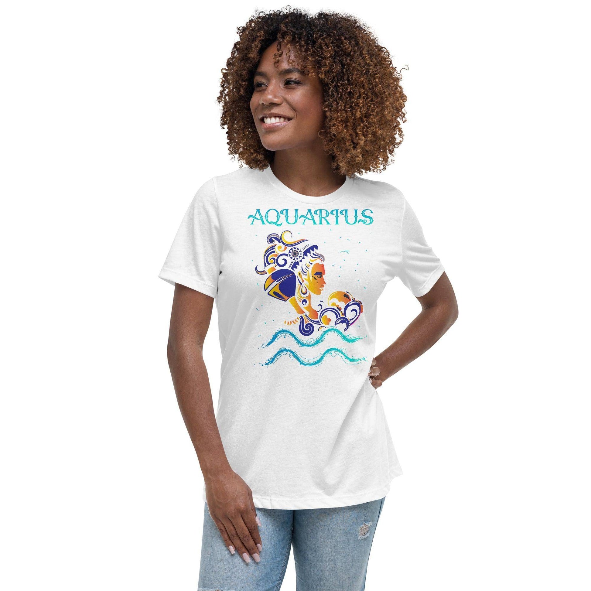 sternzeichen-wassermann-damen-t-shirt-t-shirt-jlr-design-49296 - JLR Design