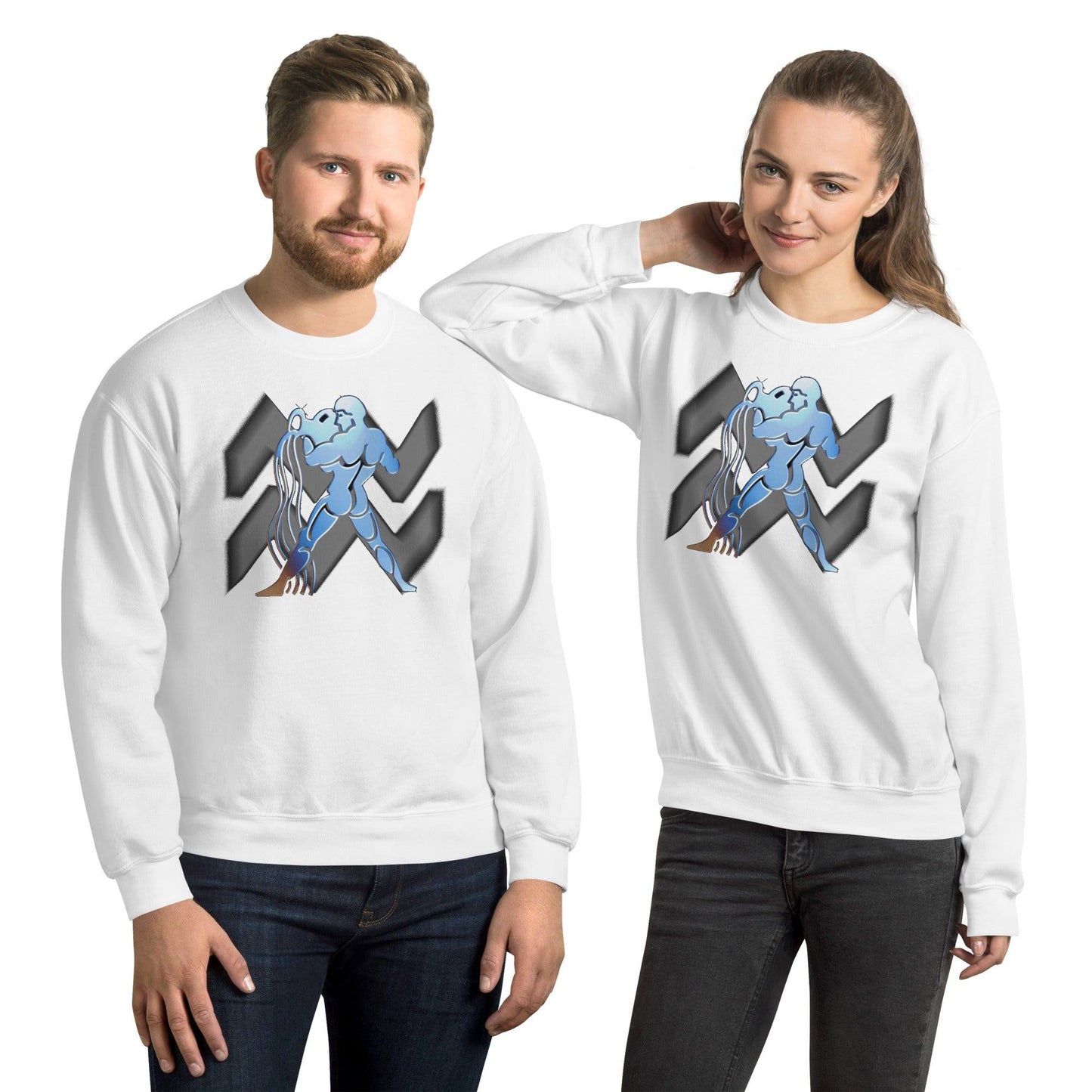 Sternzeichen Wassermann Unisex Pullover Pullover 42.99 Pullover, Sternzeichen, Wassermann JLR Design