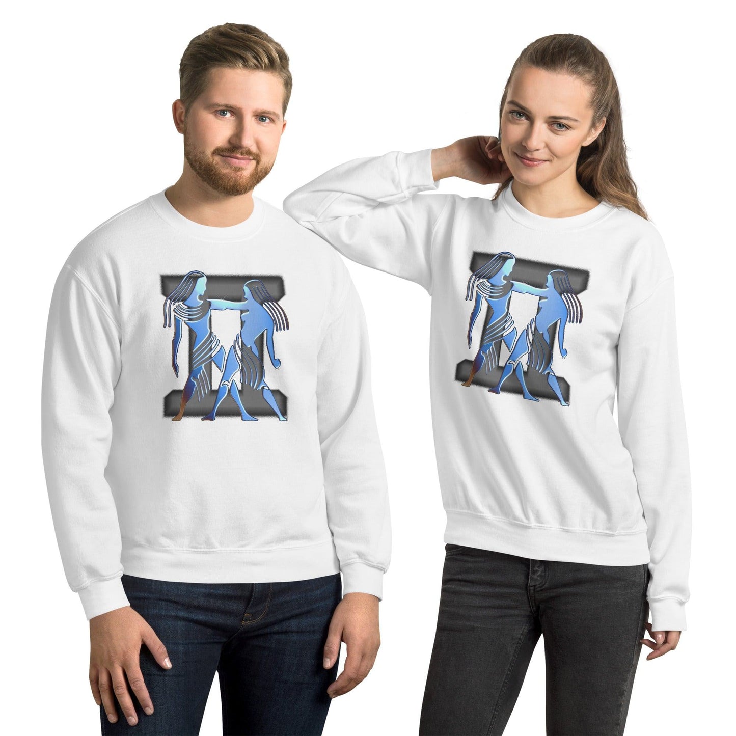 Sternzeichen Zwilling Unisex Pullover Pullover 42.99 Pullover, Sternzeichen, Zwillinge JLR Design