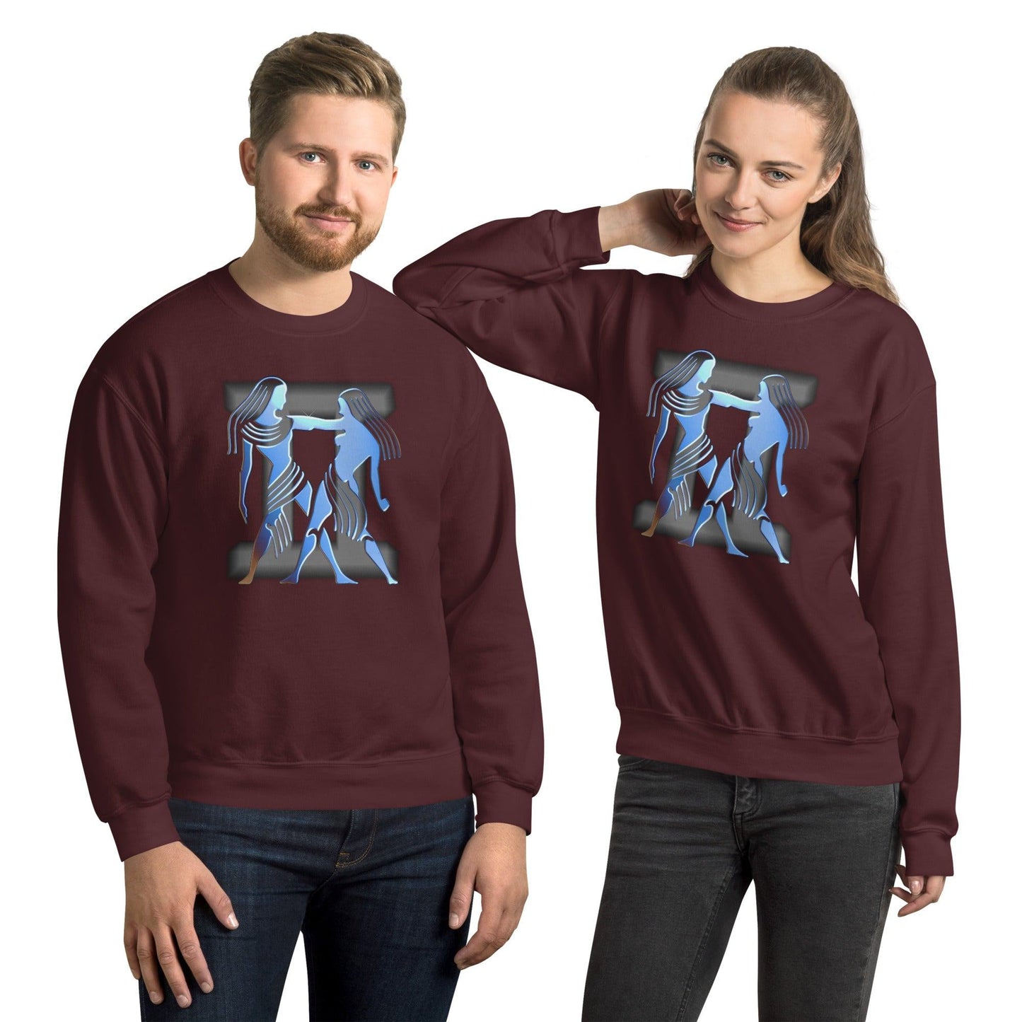 Sternzeichen Zwilling Unisex Pullover Pullover 42.99 Pullover, Sternzeichen, Zwillinge JLR Design