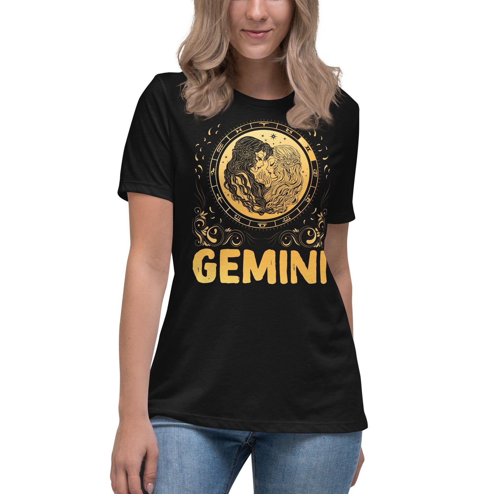 Sternzeichen Zwillinge Damen-T-Shirt T-Shirt JLR Design