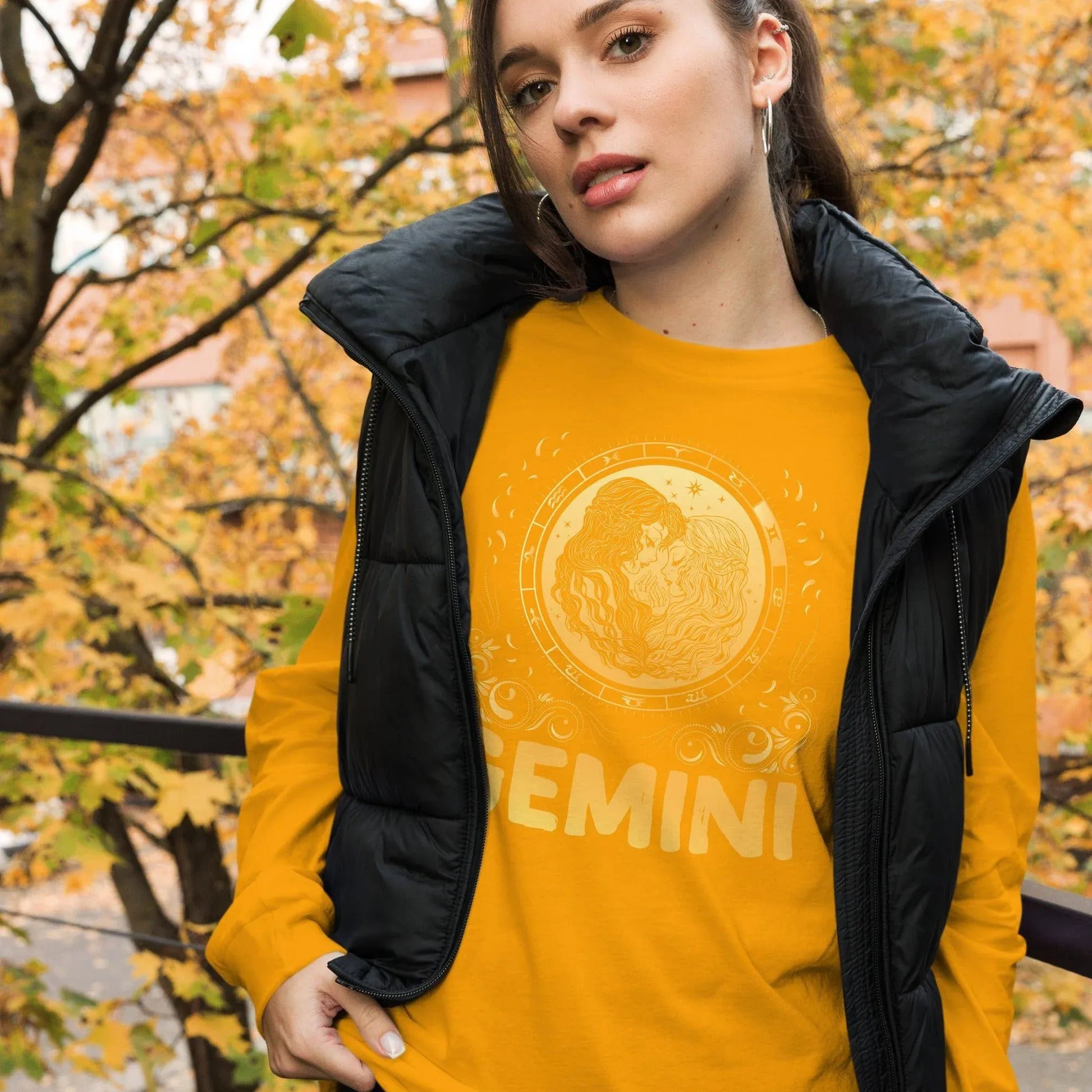 Sternzeichen Zwillinge Langarmshirt Langarmshirt JLR Design