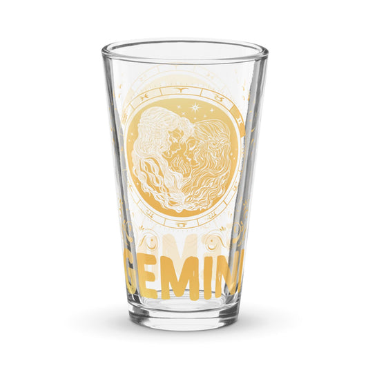 Sternzeichen Zwillinge Pint-Glas Glas JLR Design