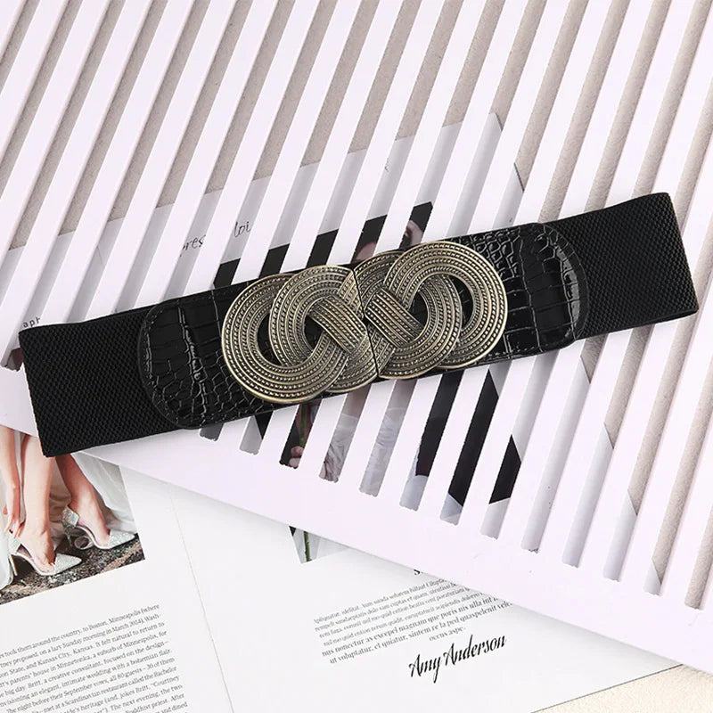 Stilvolle Stretchgürtel - Breites elastisches Korsett-Taillenband Gürtel JLR Design