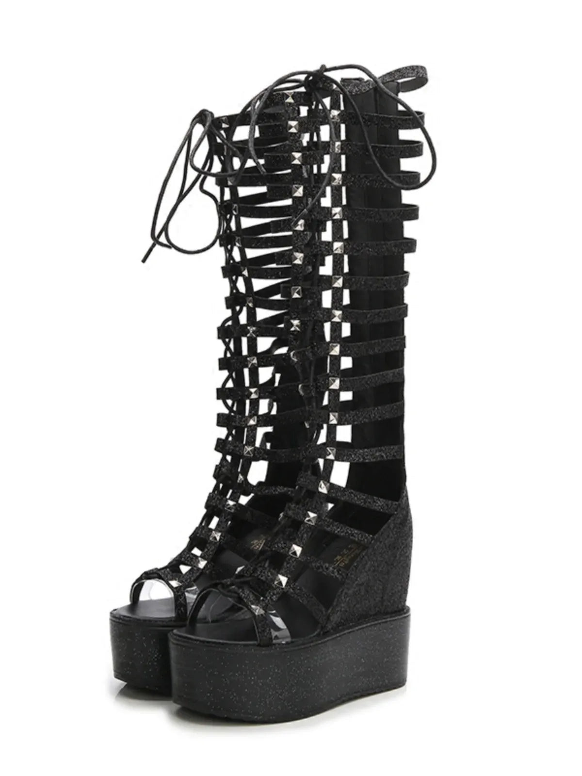 strappy-high-heel-boots-high-heels-jlr-design-71432 - JLR Design