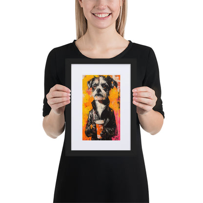 Street Art Canine v10 gerahmtes Poster gerahmtes Poster JLR Design