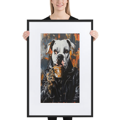 Street Art Canine v11 gerahmtes Poster gerahmtes Poster JLR Design