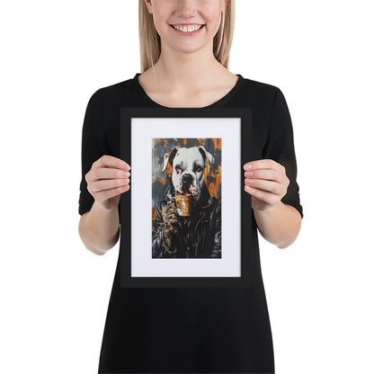 Street Art Canine v11 gerahmtes Poster gerahmtes Poster JLR Design