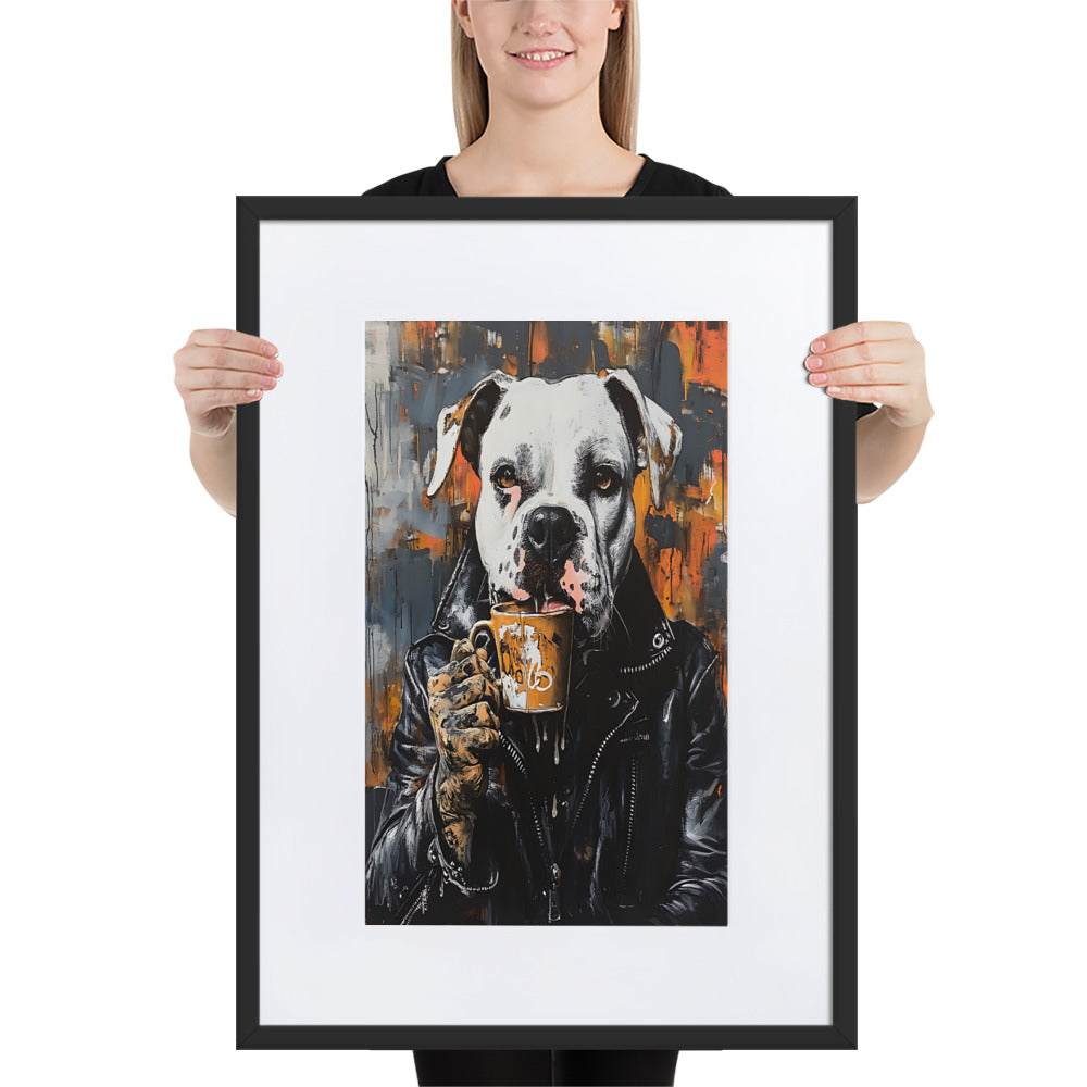 Street Art Canine v11 gerahmtes Poster gerahmtes Poster JLR Design