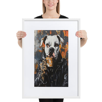 Street Art Canine v11 gerahmtes Poster gerahmtes Poster JLR Design